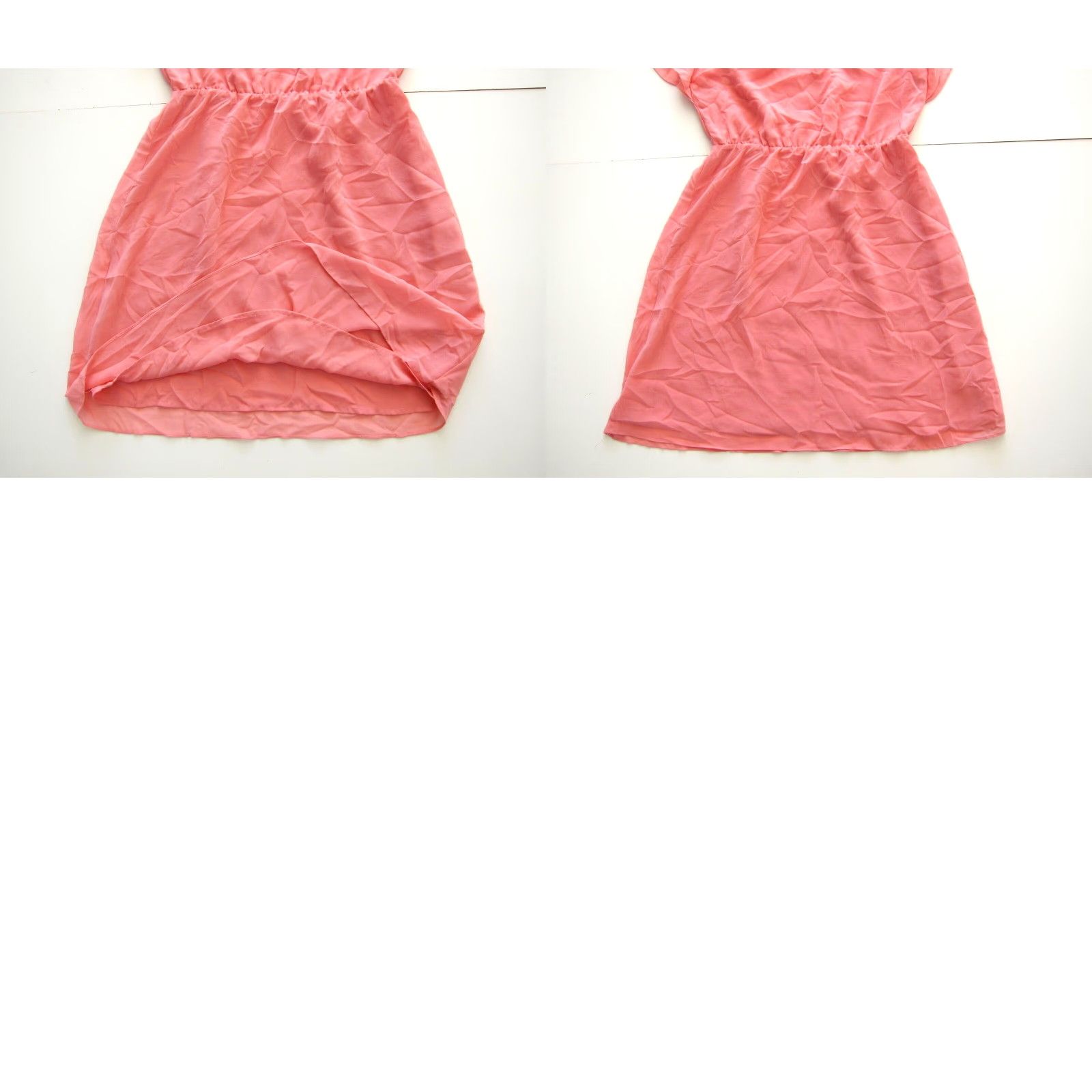 H&M NWT H&M Pink Satin Sheer Cap Sleeve Sheath Empire Shift Tunic Sun Dress 4 Size S / US 4 / IT 40 - 8 Thumbnail