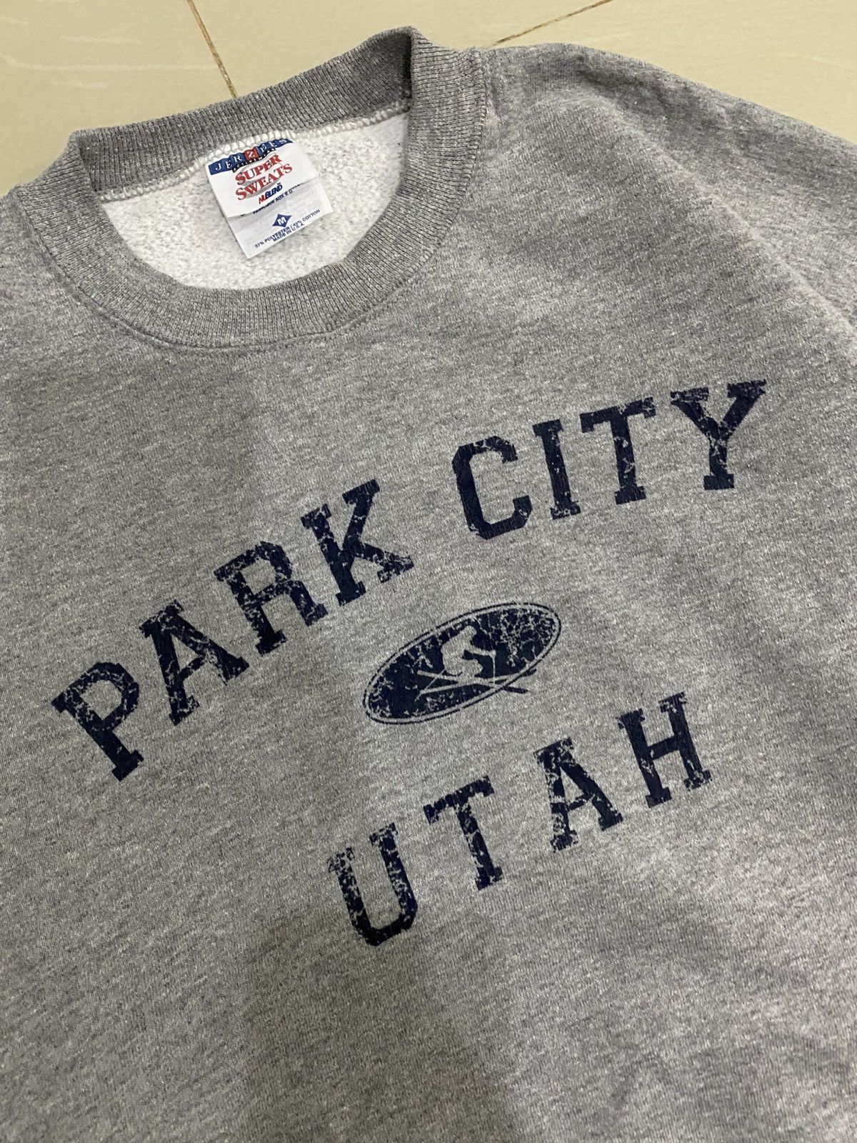 Jerzees Vintage 90s Park City Utah Sweatshirt Size US M / EU 48-50 / 2 - 2 Thumbnail