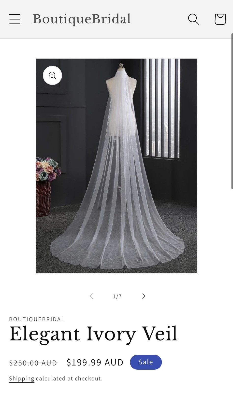 Other Ivory Cathedral Veil Size ONE SIZE - 1 Thumbnail