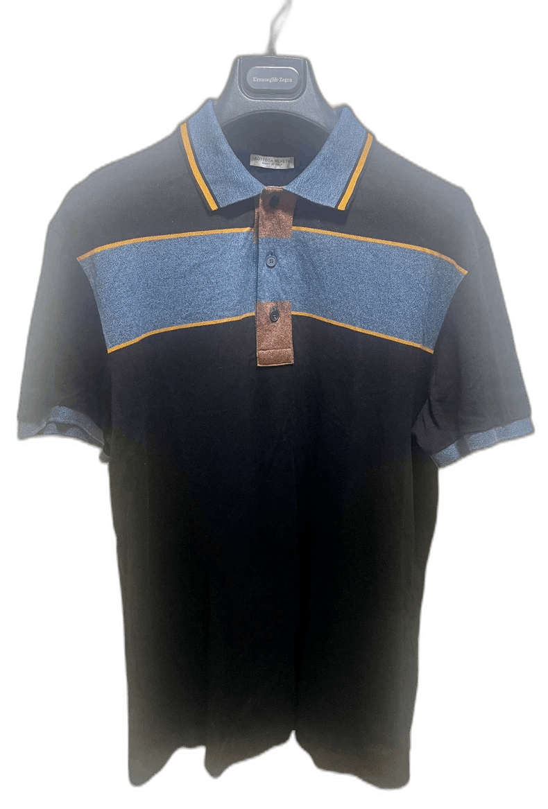 Bottega Veneta BottegaVeneta Color - Block Polo Shirt T - Shirt Size US L / EU 52-54 / 3 - 1 Thumbnail
