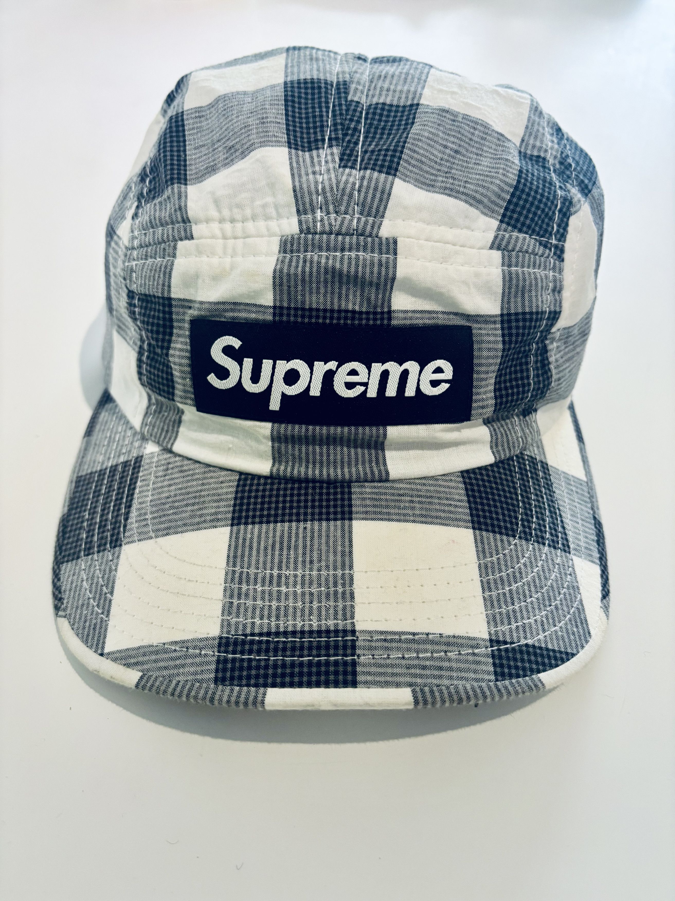 Supreme Supreme Black & White Gingham 5-Panel Cap – Mid-2000s Size ONE SIZE - 1 Thumbnail