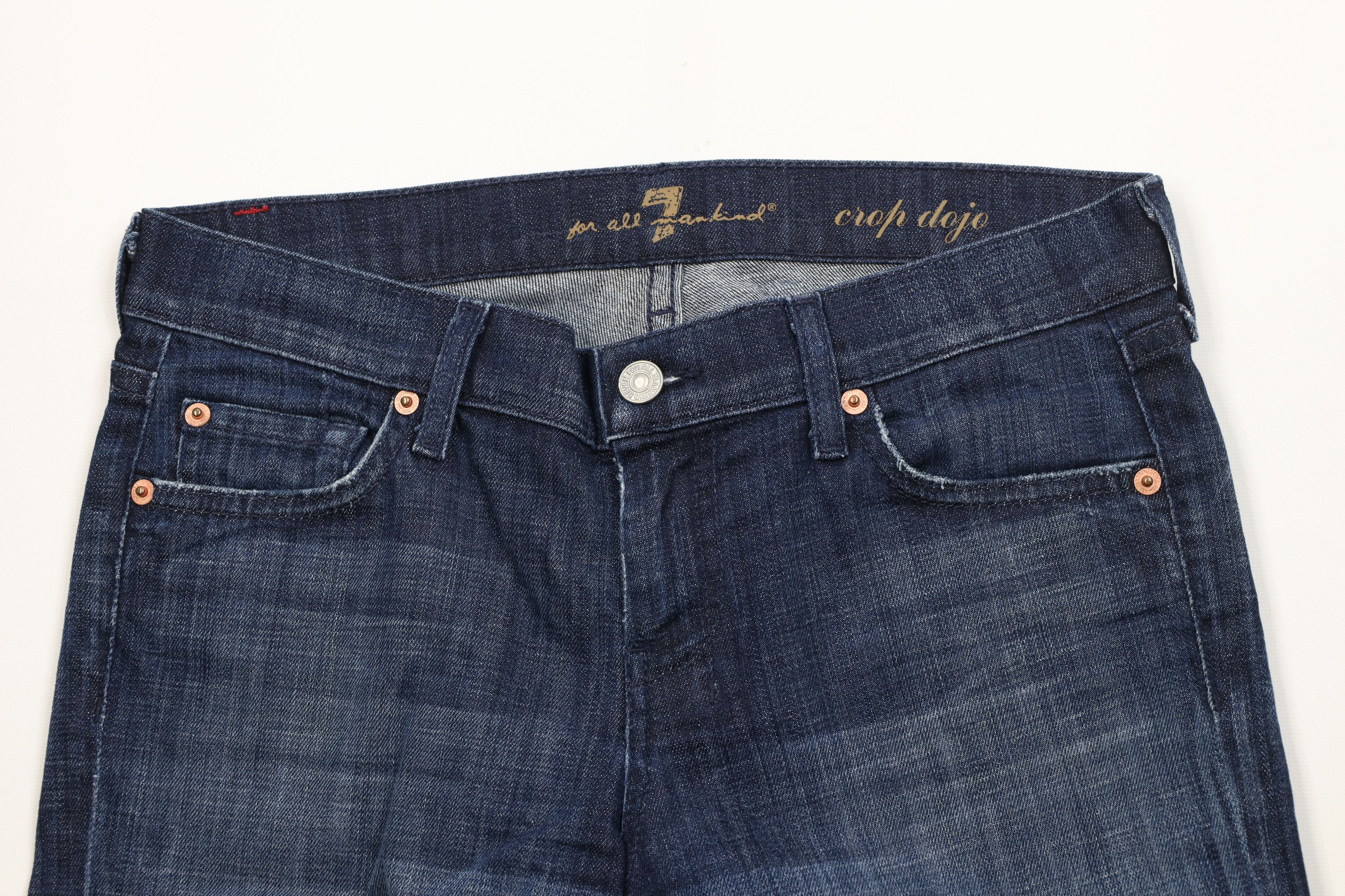7 For All Mankind 7 For All Mankind 7FAM Dojo Stretch Denim Capris Jeans USA Size 27" / US 4 / IT 40 - 2 Thumbnail