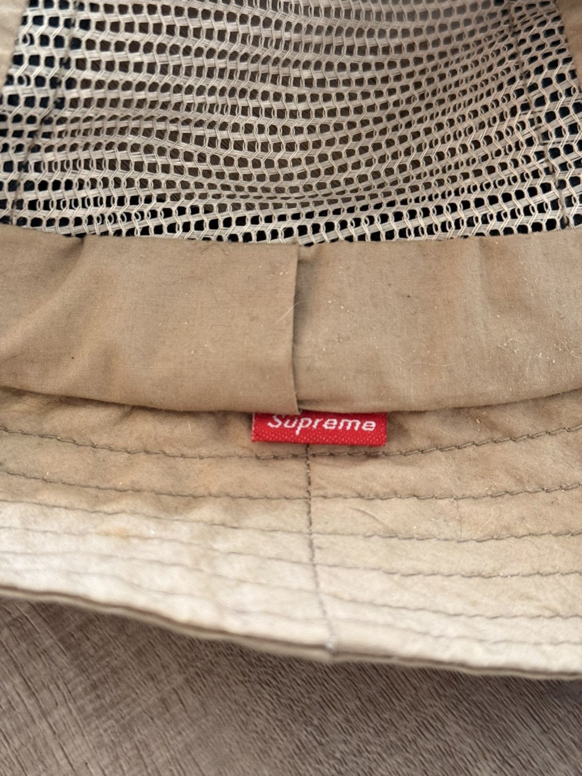 Supreme SUPREME MESH CRUSHER BUCKET HAT TAN Size ONE SIZE - 3 Thumbnail