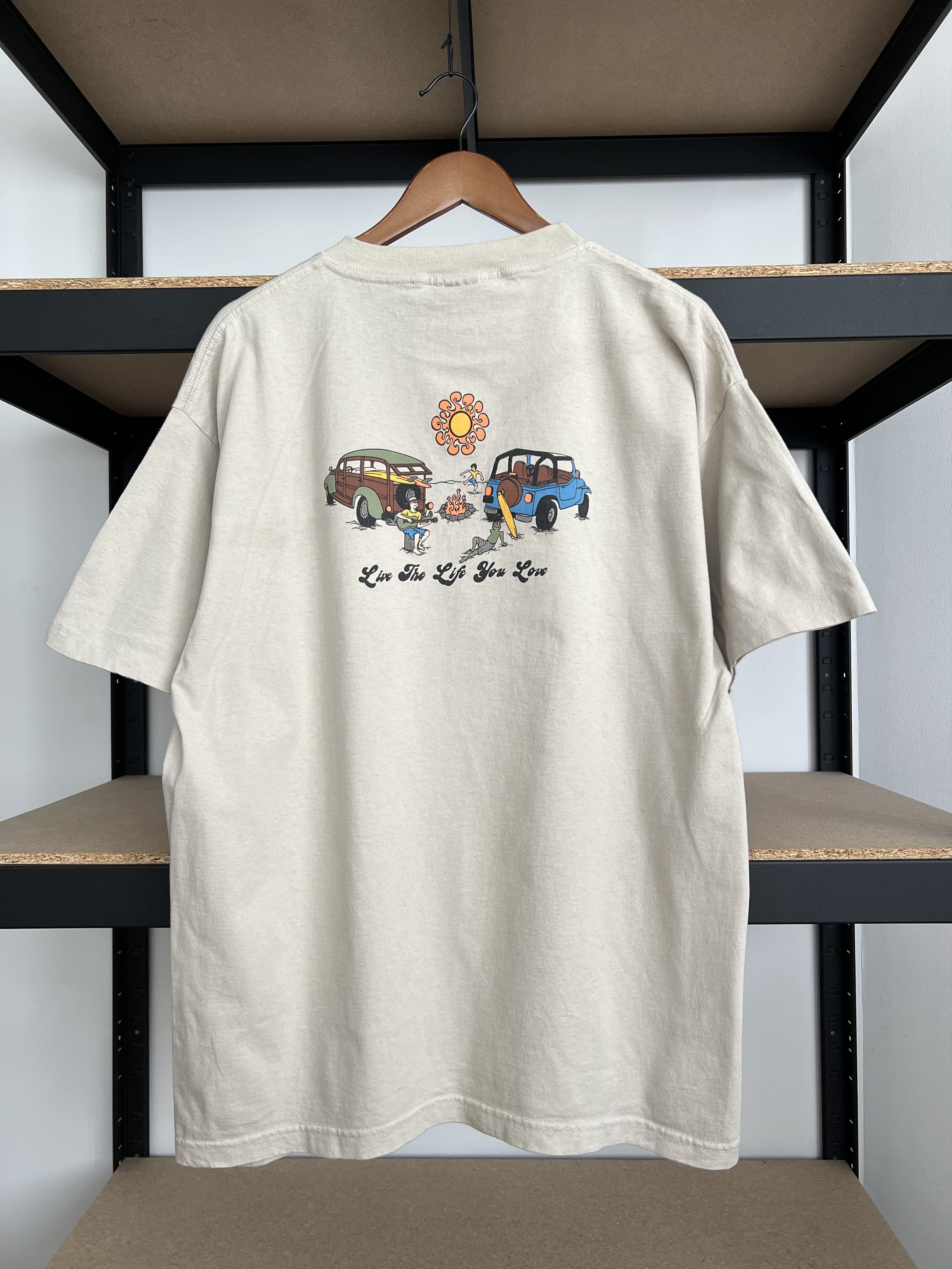 Vintage Vintage 90s Jeep Live The Life You Love Peace Hippy Promo Size US XL / EU 56 / 4 - 2 Thumbnail