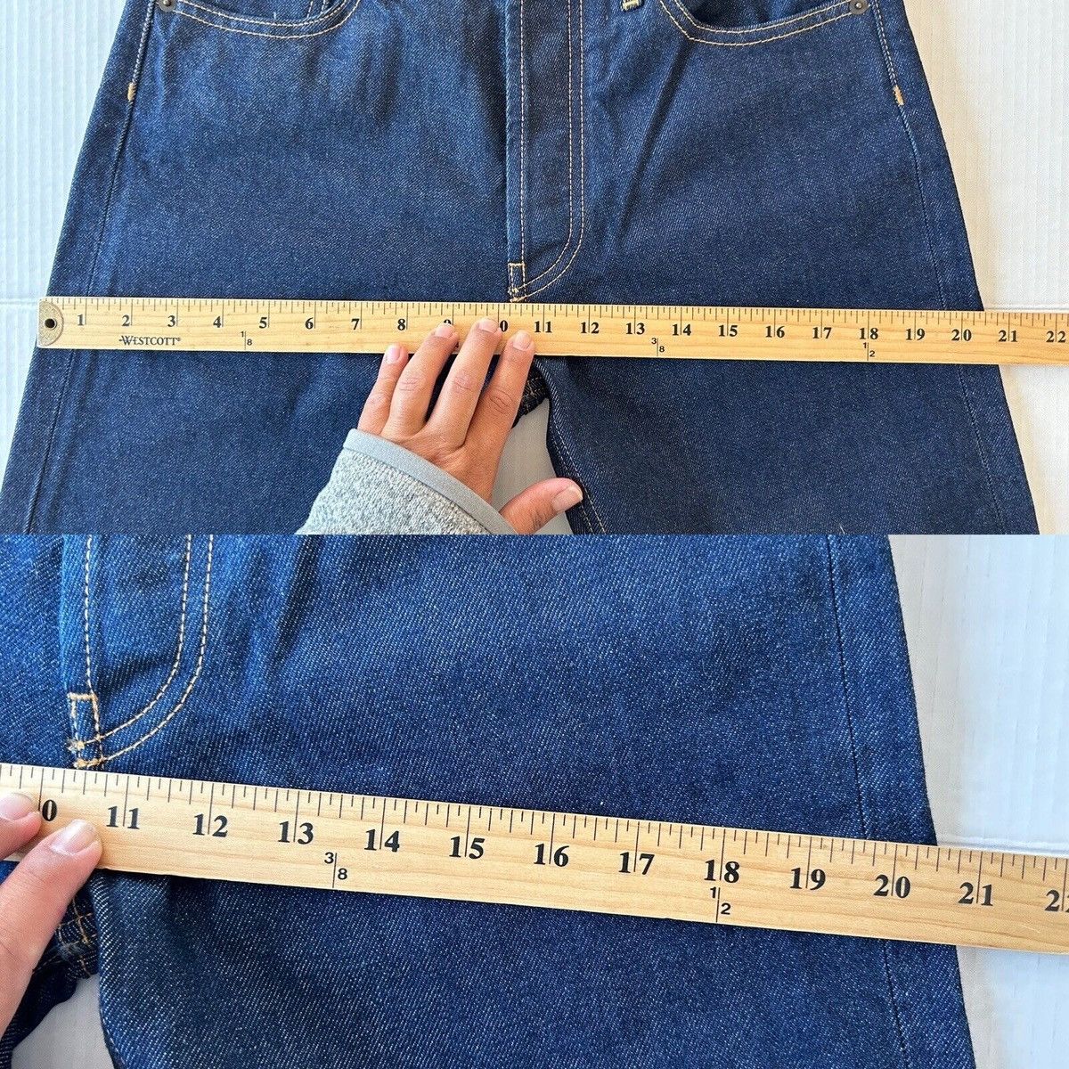 Maison Margiela Maison Margiela Women’s Straight Leg Jeans Dark Wash 28 Size 28" / US 6 / IT 42 - 3 Thumbnail