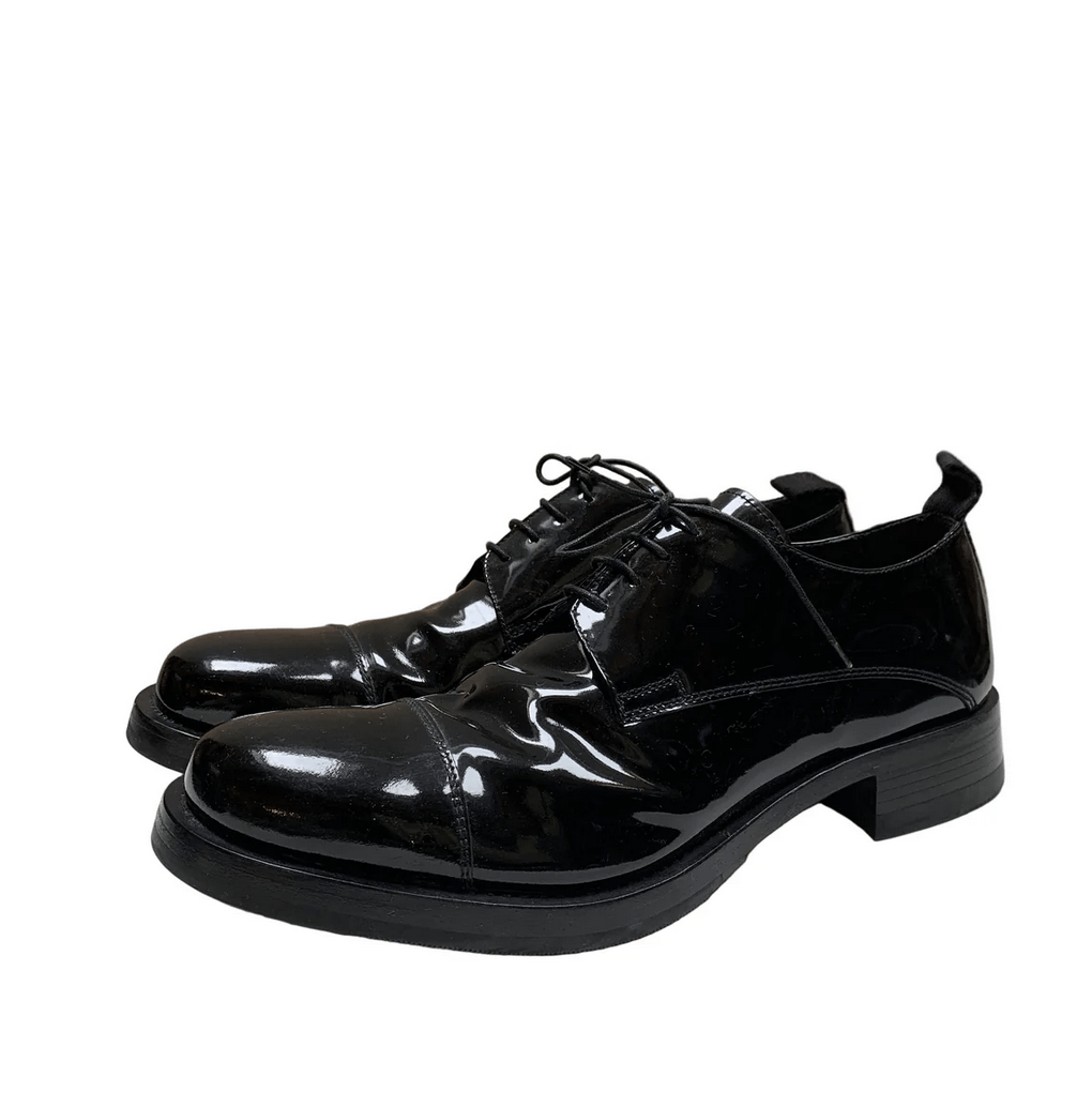 Miu Miu Vintage Miu Miu Men's Black Patent Leather Derby Shoes Size US 10 / EU 43 - 1 Thumbnail