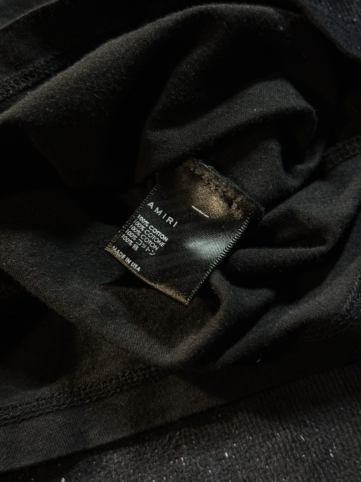 Amiri AMIRI BLACK CORE LOGO TEE Size US M / EU 48-50 / 2 - 8 Thumbnail