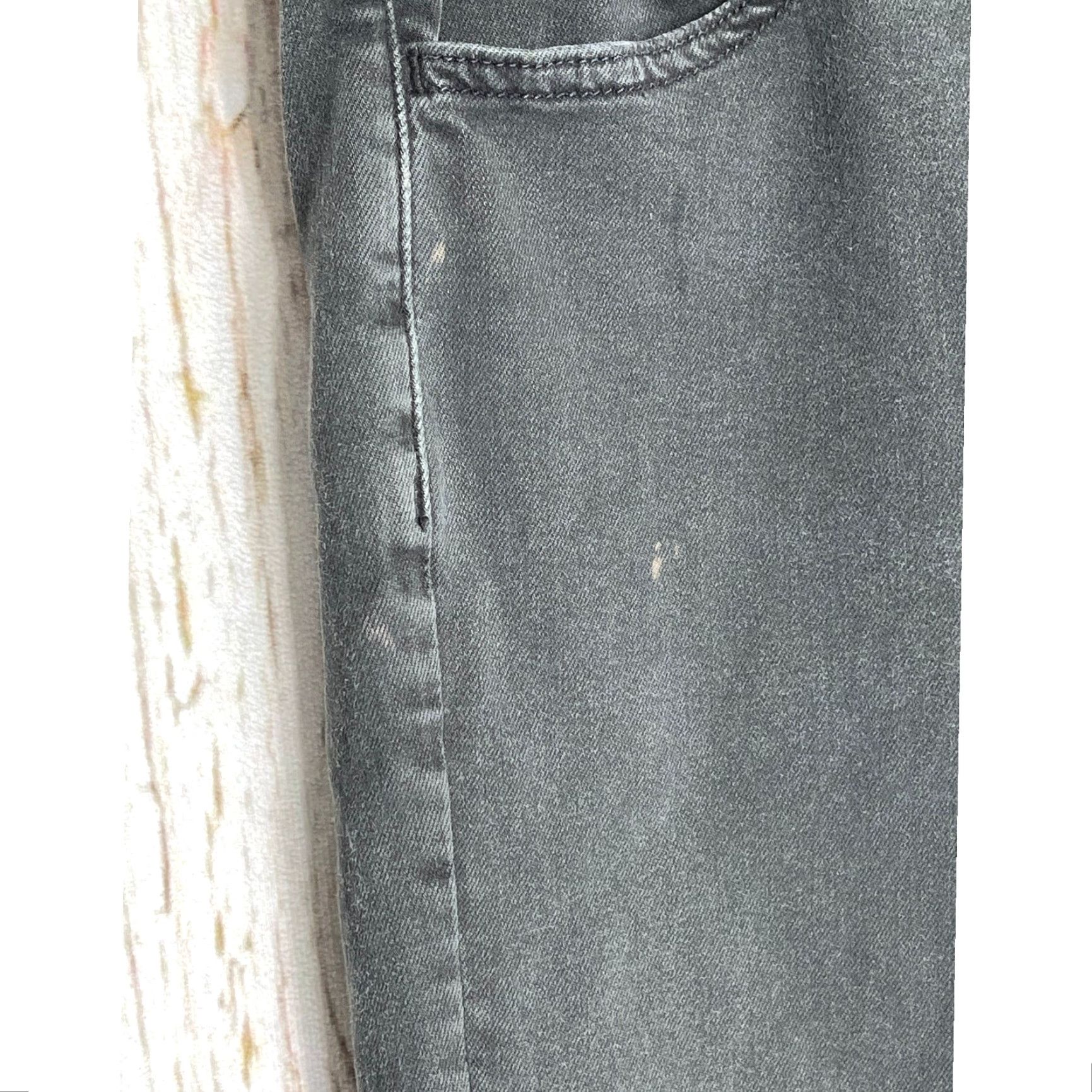 American Eagle Outfitters American Eagle Jeans Women Size 6 Gray Jegging Super Stretch Ripped Stains Womens Size 28" / US 6 / IT 42 - 3 Thumbnail