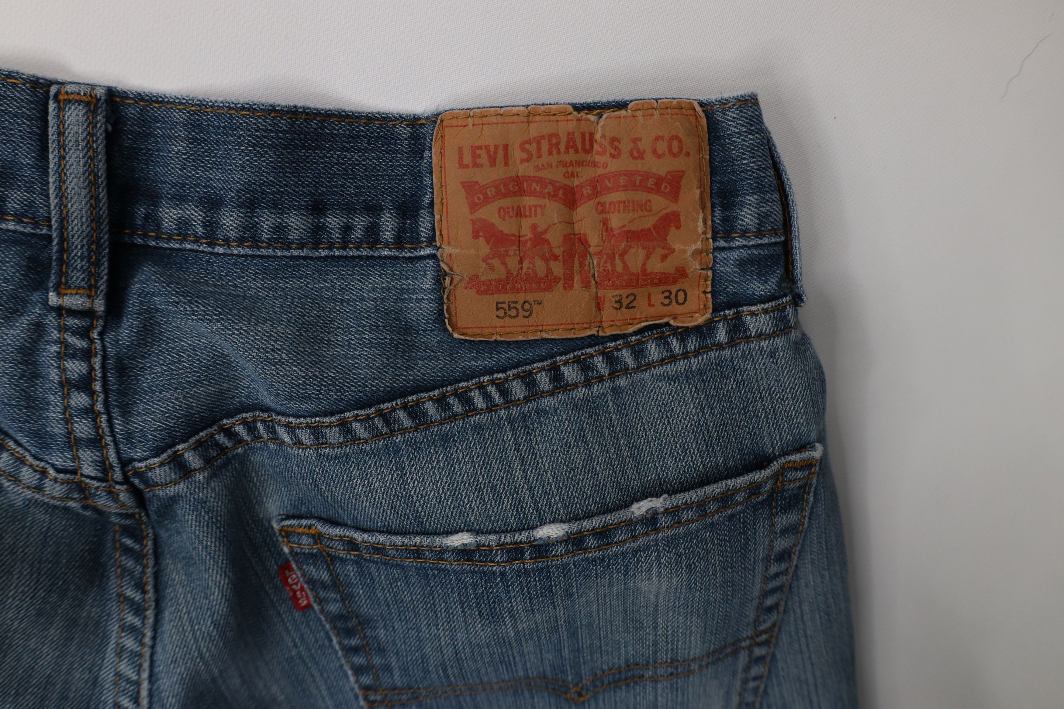 Levi's Vintage Y2K Levis 559 Loose Straight Wide Leg Denim Jeans Size US 32 / EU 48 - 16 Thumbnail