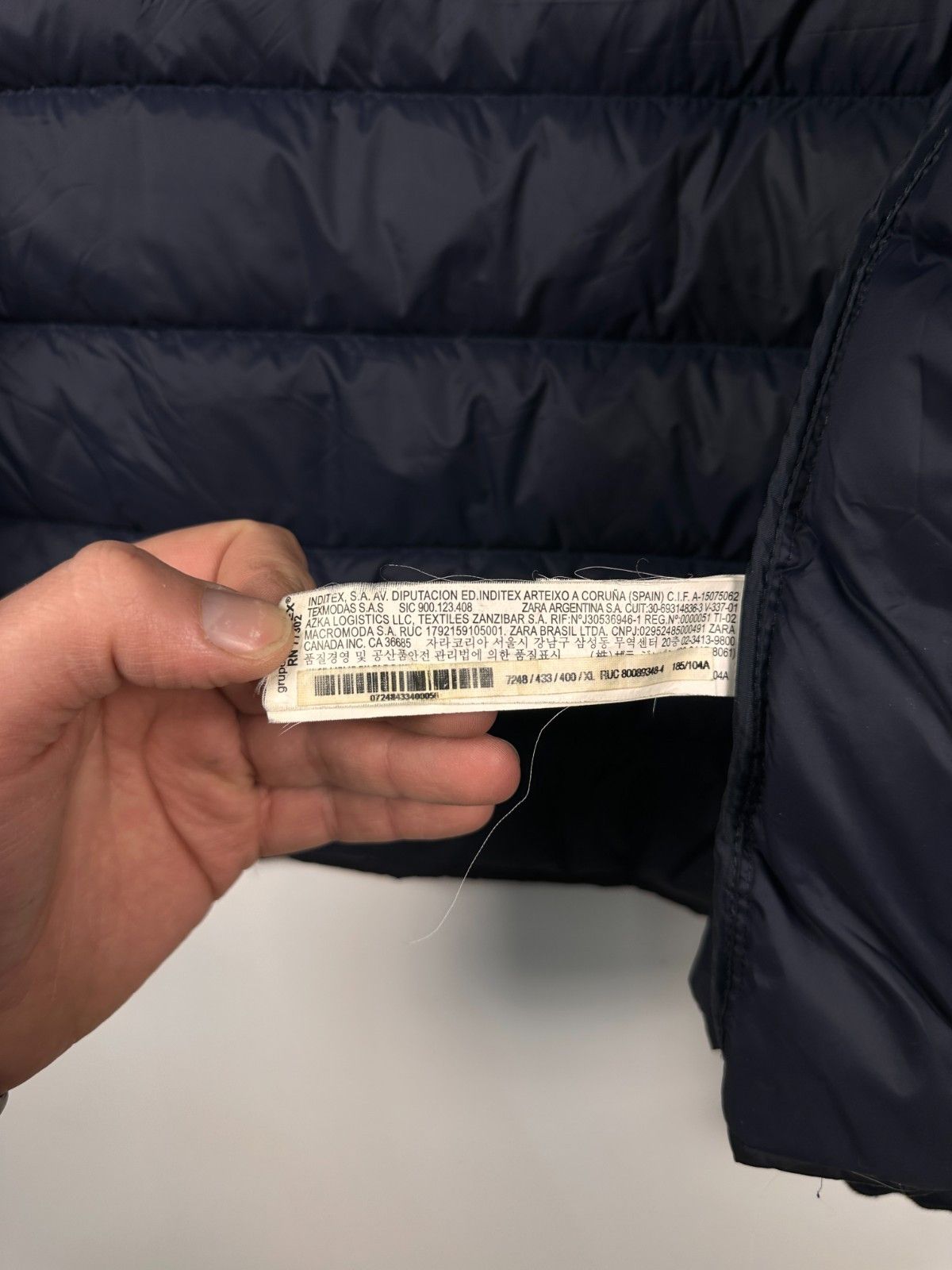 Zara Zara Mens Down Puffer Jacket Nevy Size XL Size US XL / EU 56 / 4 - 7 Thumbnail