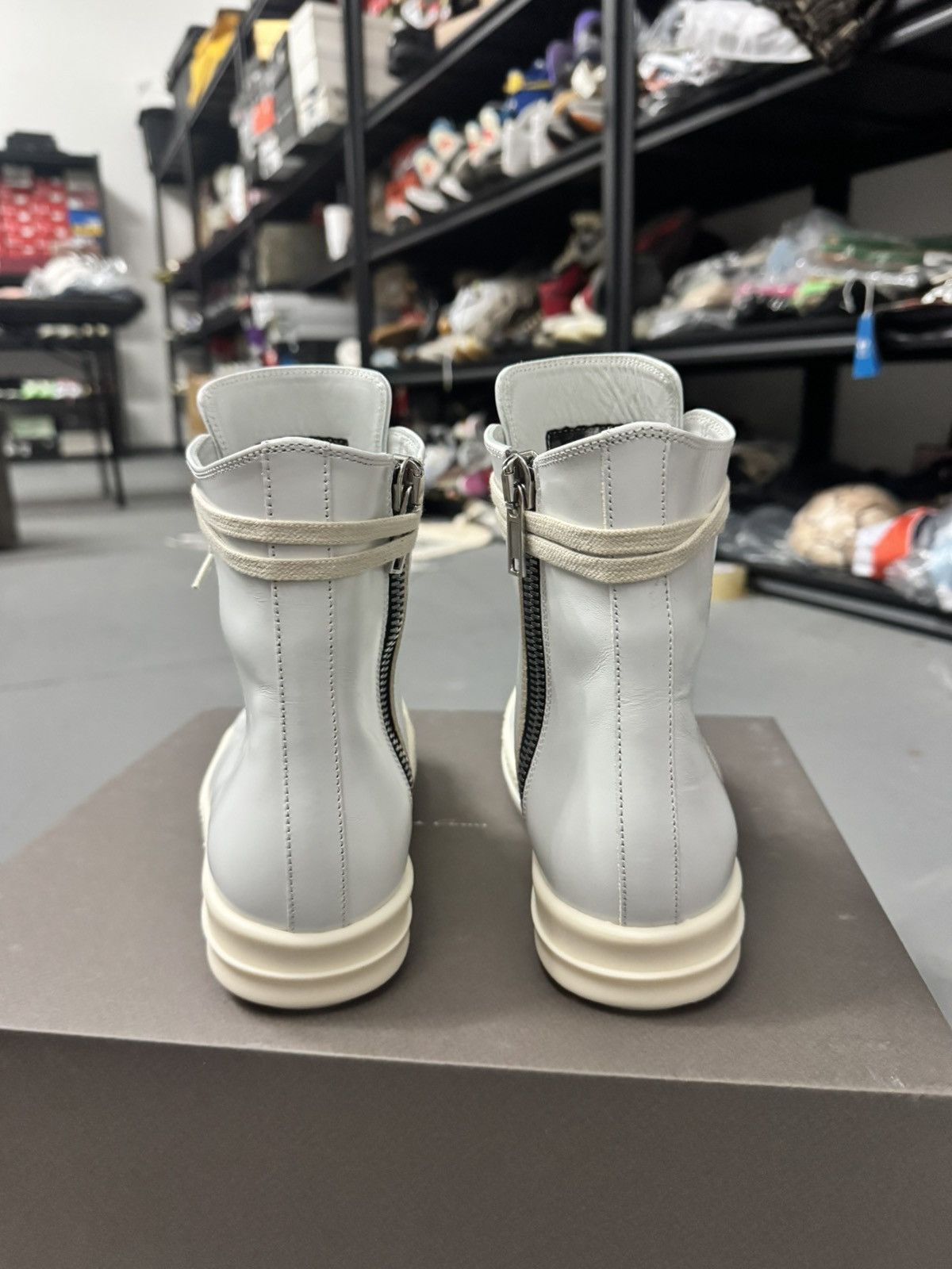 Rick Owens Rick Owens Hollywood Scarpe In Pelle Sneaker High Size US 7 / IT 37 - 5 Thumbnail