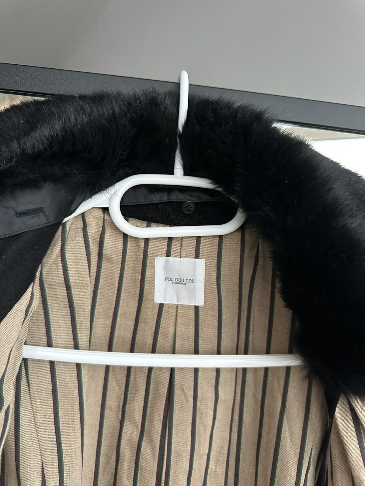 Other Vintage Pou Dou Dou Japanese Wool Coat Fur Collar Sz M Size M / US 6-8 / IT 42-44 - 10 Thumbnail