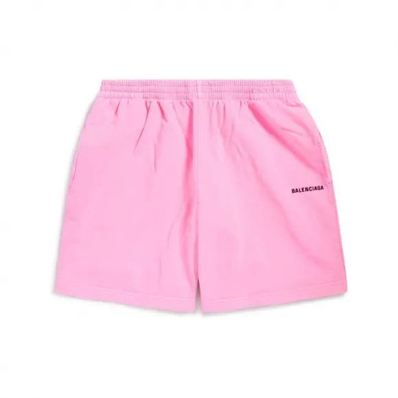 Balenciaga o1tr1nto0725 Back Sweat Shorts in Pink Size 27" / US 4 / IT 40 - 1 Preview