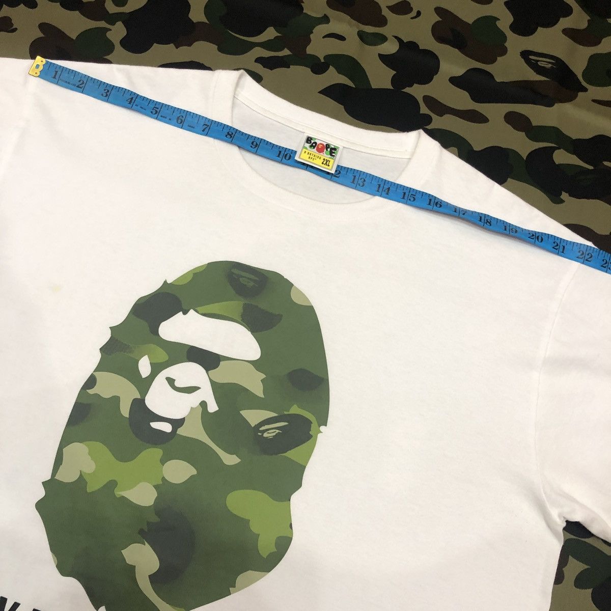 Bape BAPE ABC Camo By Bathing Ape Head Tee Size US XXL / EU 58 / 5 - 12 Thumbnail