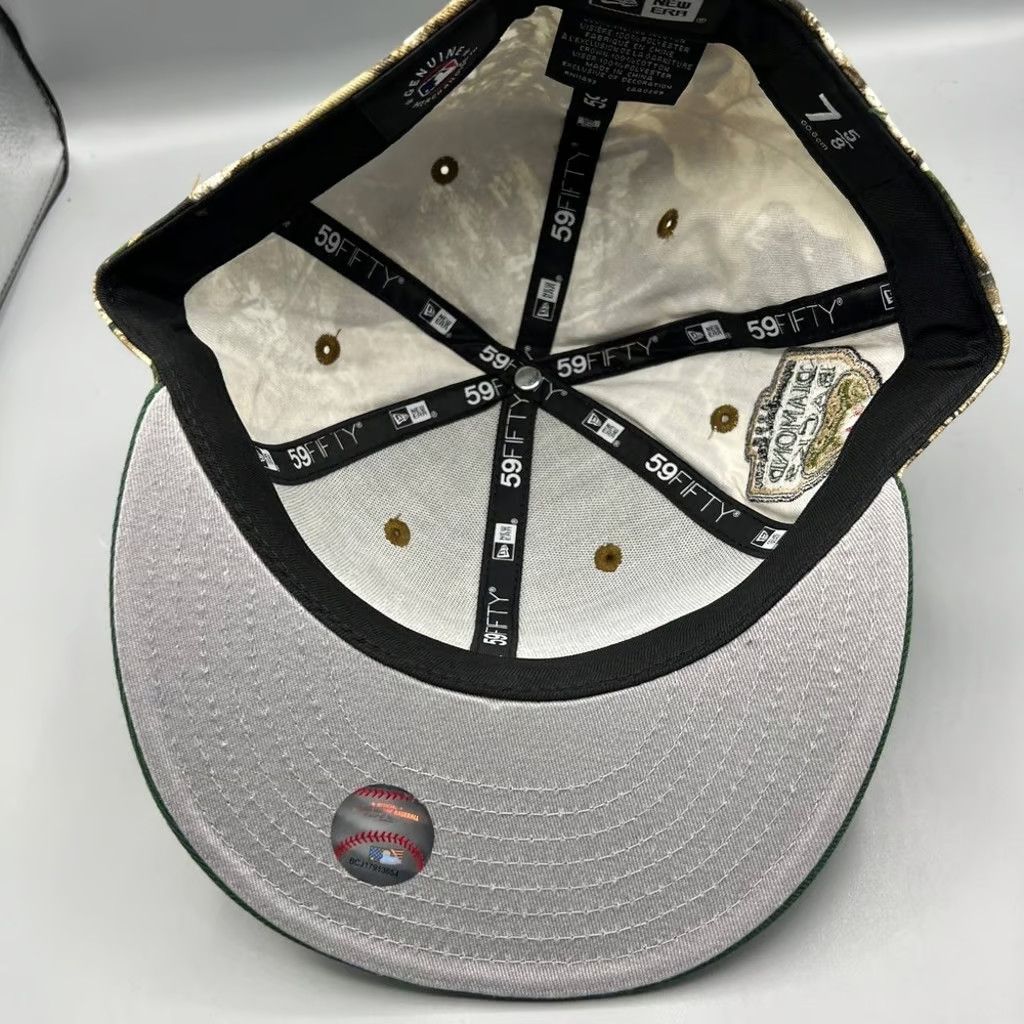 New Era Arizona Diamondbacks Hat Men 7 5/8 Green Realtree Fitted Cap Size ONE SIZE - 7 Thumbnail