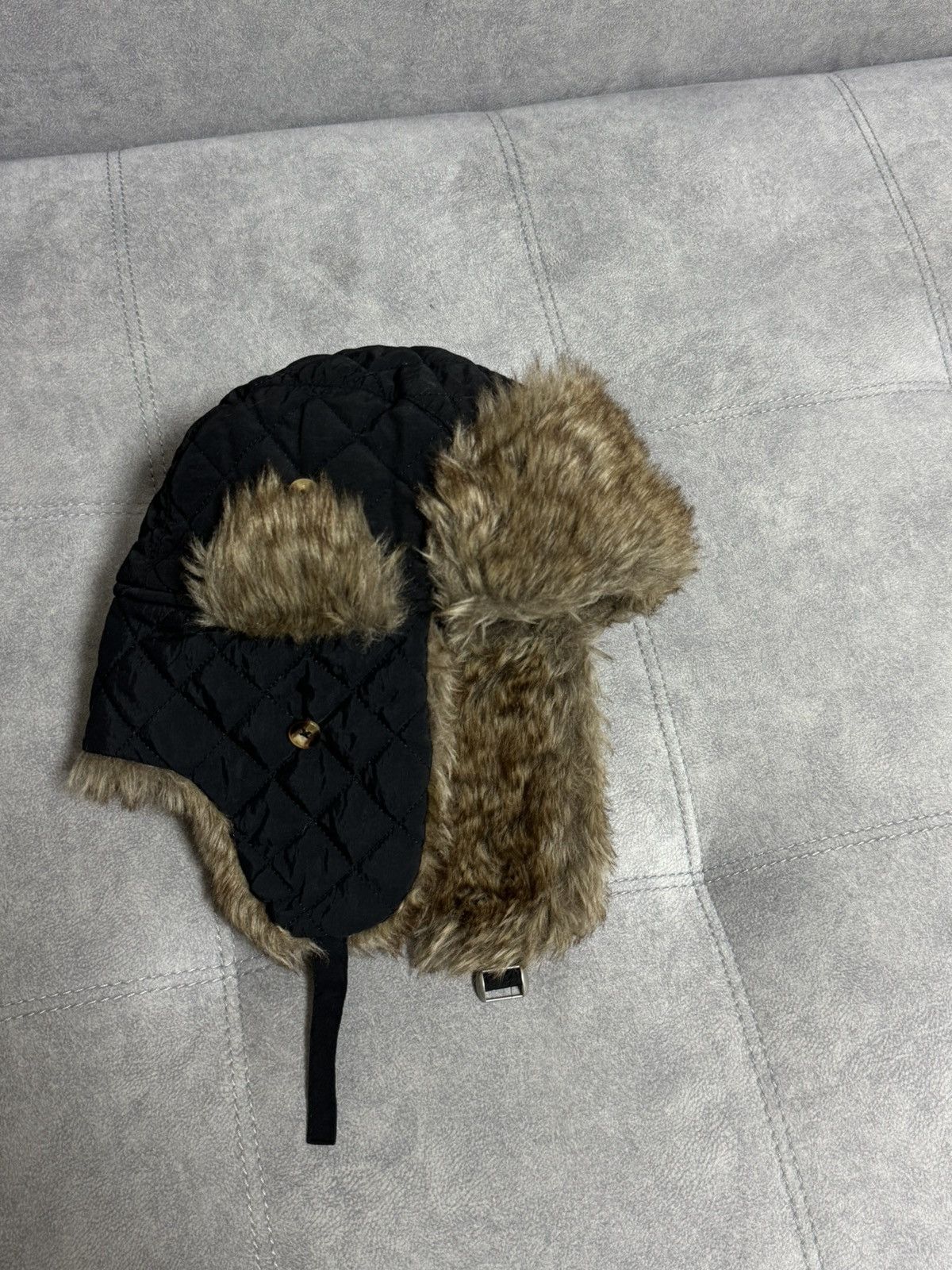 Japanese Brand × Vintage Vintage Hype Trapper Fur Y2K Fluffy Hat Ushanka Faux USA Size ONE SIZE - 4 Thumbnail