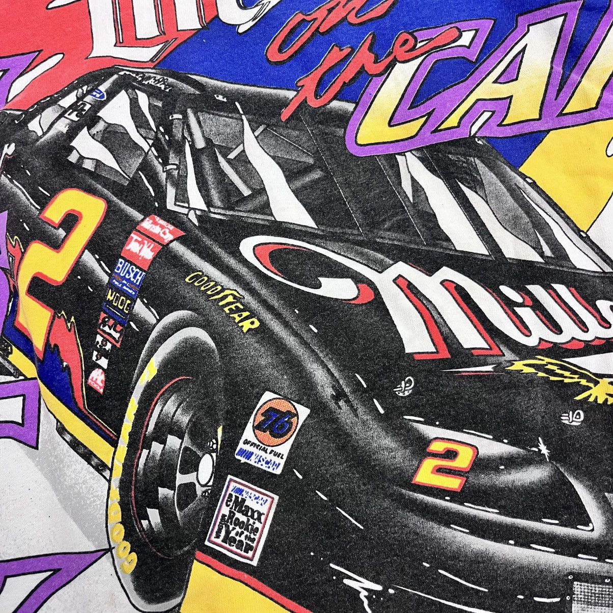 NASCAR × Vintage Vintage NASCAR AOP Pedal to the metal Rusty Wallace medium Size US L / EU 52-54 / 3 - 7 Thumbnail
