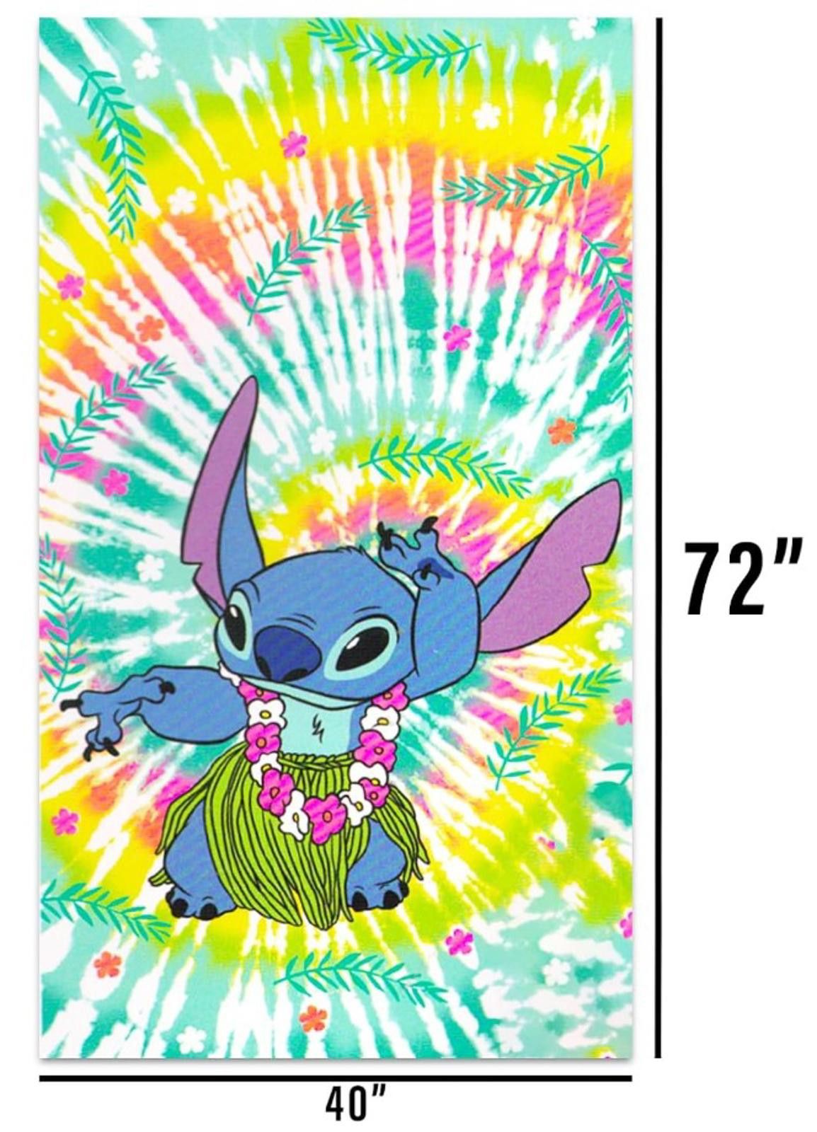 Disney Disney's Stitch Tie-Dye Beach Towel Size ONE SIZE - 1 Thumbnail