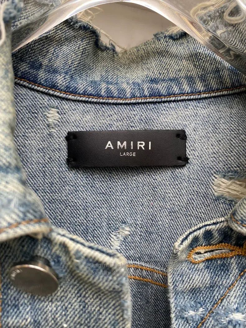 Amiri Amiri Denim jacket splashed with ink Size US L / EU 52-54 / 3 - 3 Thumbnail