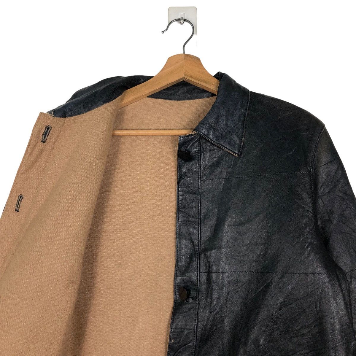 Japanese Brand Cropped Biker Racer Leather Jacket Donna Japan Issey Miyake Size US M / EU 48-50 / 2 - 12 Thumbnail