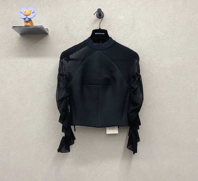 Balenciaga Balenciaga size 36 Black Short Jacket Size S / US 4 / IT 40 - 1 Thumbnail