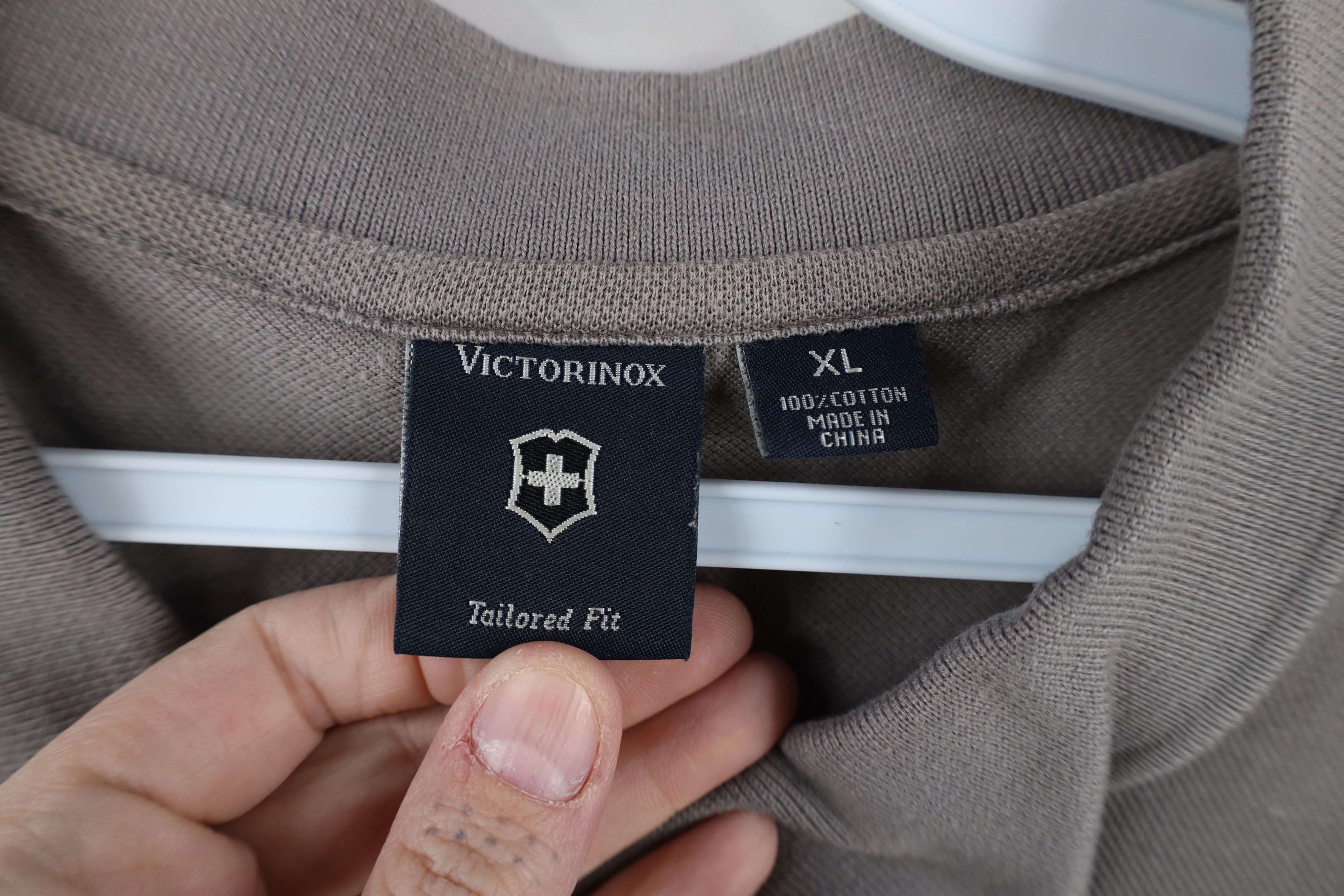 Victorinox × Vintage Victorinox Big Logo Pique Cotton Collared Golf Polo Shirt Size US XL / EU 56 / 4 - 8 Thumbnail