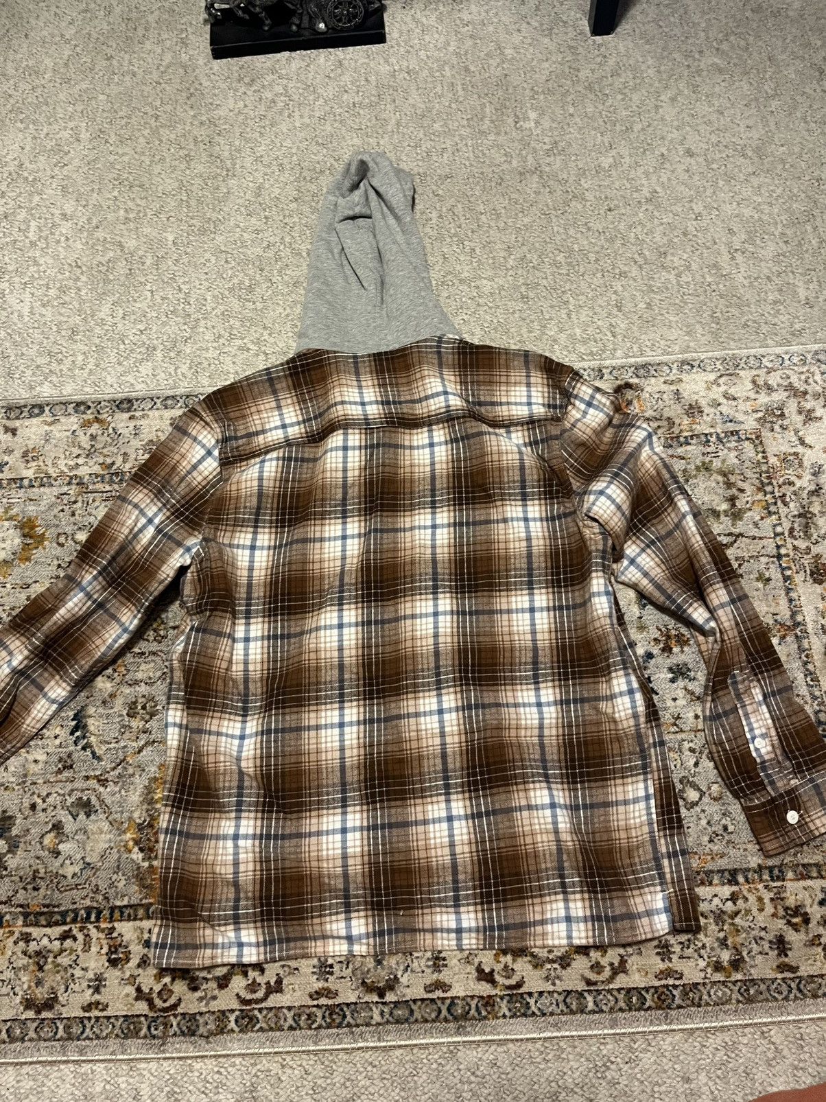 Aeropostale Aeropostale Hooded Flannel Size US L / EU 52-54 / 3 - 3 Thumbnail
