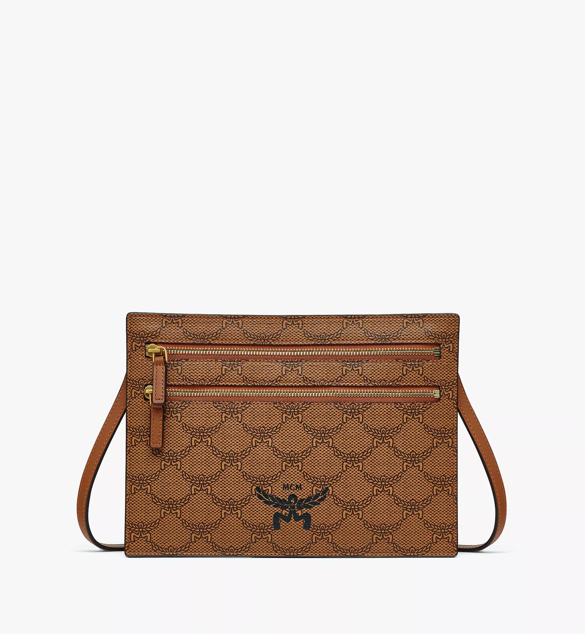 MCM o1mt1gz1224 Size: OS / Unisex Small Pouch in Brown Size ONE SIZE - 1 Thumbnail