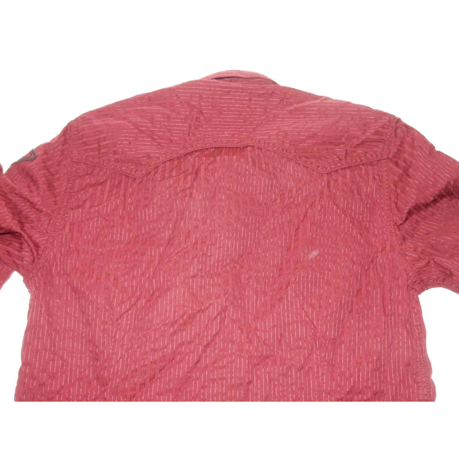 Guess GUESS Men's Button-Up Shirt Military Red Cotton Size M Long Sleeve Adult Mens Size US M / EU 48-50 / 2 - 4 Thumbnail