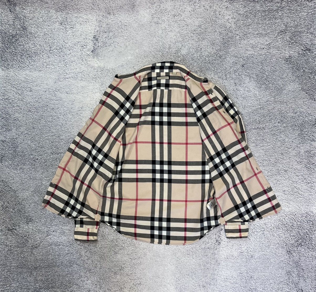Burberry Burberry Brit Mens Nova Check Beige Shirt S Long Sleeve Size US S / EU 44-46 / 1 - 12 Thumbnail