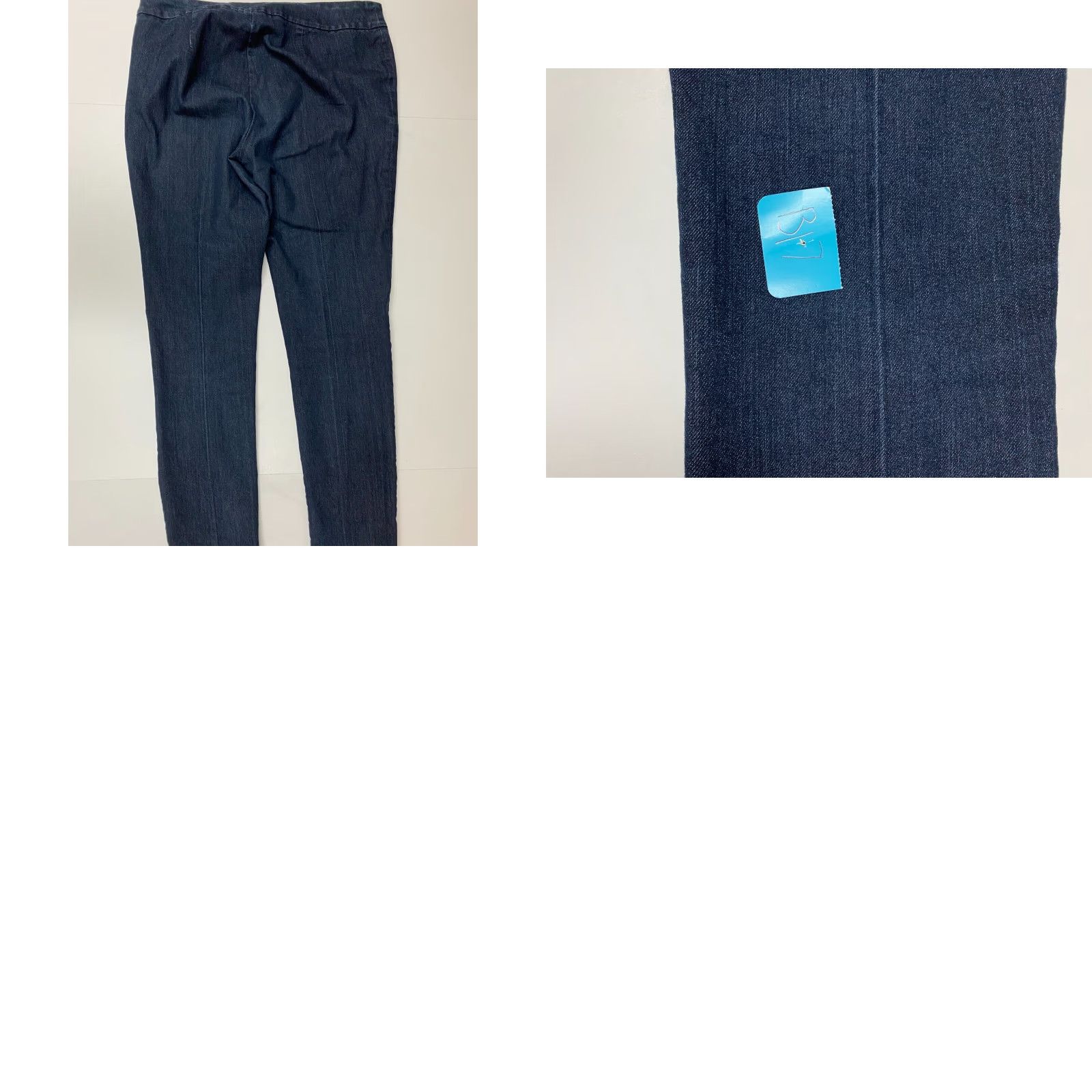 Vintage Dana Buchman Jeans Women's Regular Size 10 Blue Dark Denim Straight 28in Inseam Slimming Stretch Size 32" / US 10 / IT 46 - 8 Thumbnail
