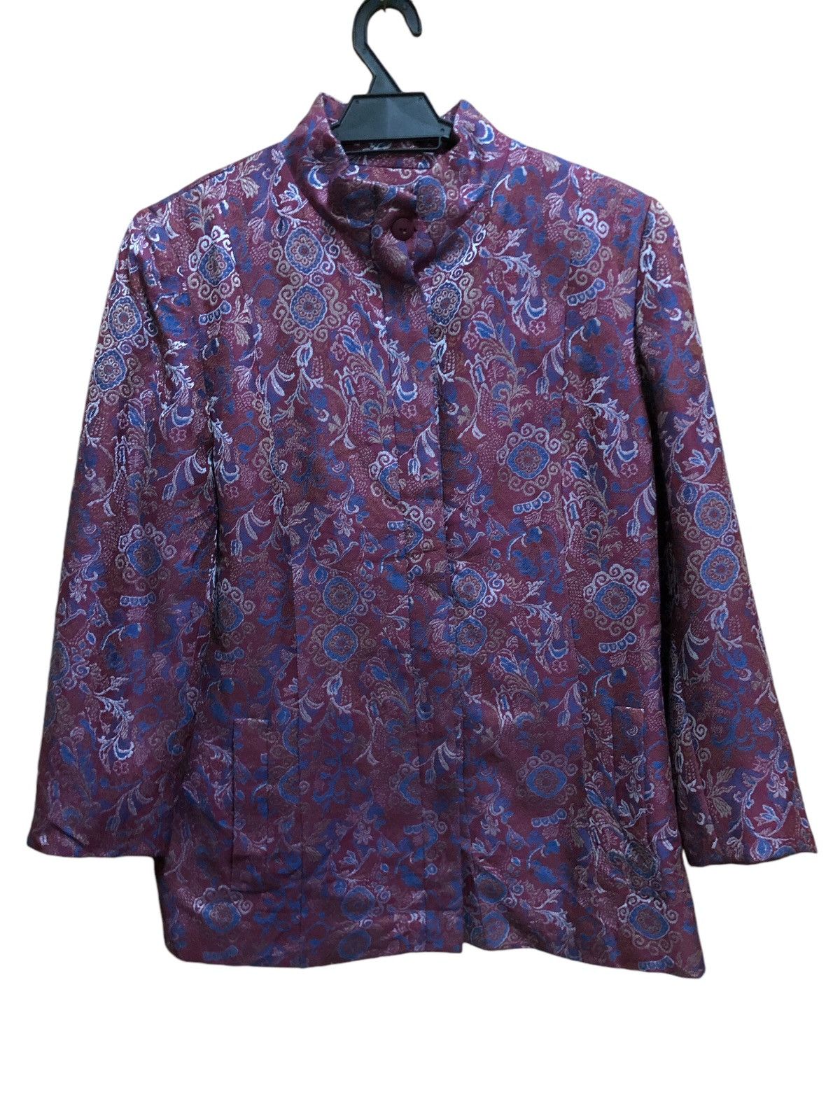 Carven Carven Paris Floral Motif Wool Blend Button Ups Jacket Size S / US 4 / IT 40 - 1 Thumbnail