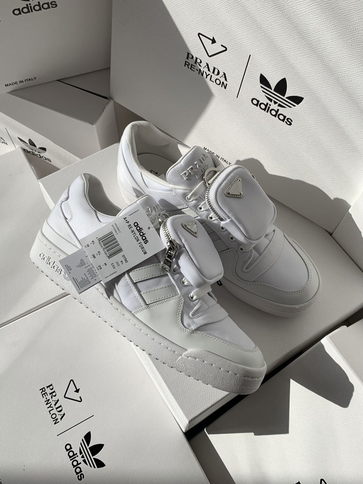 Adidas × Prada 2021 Prada x Adidas Forum Low Re-Nylon Size US 8.5 / EU 41-42 - 2 Thumbnail