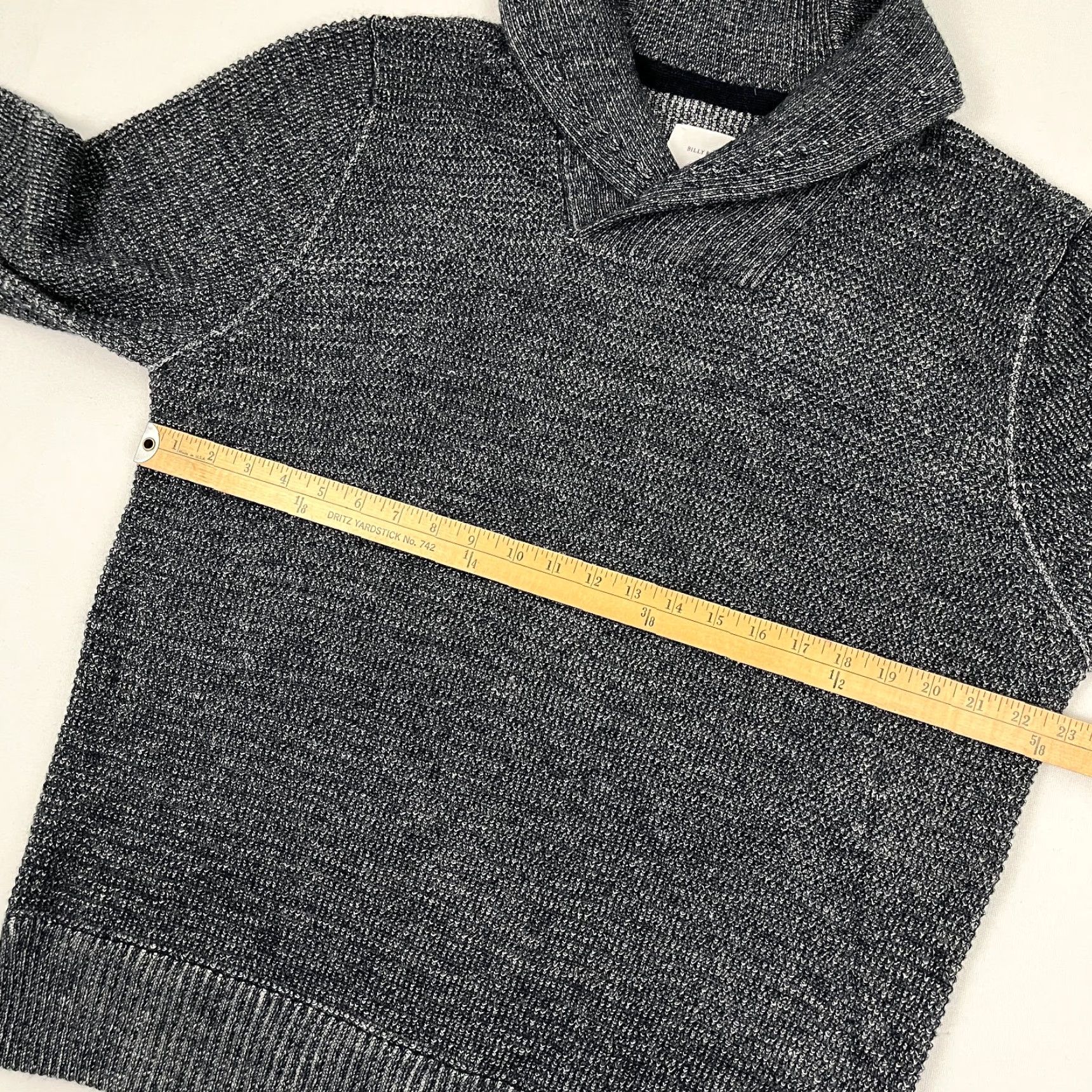 Billy Reid Billy Reid Sweater Mens XL Blue Gray Alpaca Wool Pullover Shawl Collar Preppy Size US XL / EU 56 / 4 - 5 Thumbnail