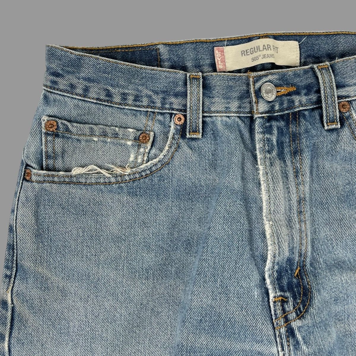 Levi's × Vintage Vintage 90s Levi’s 505 mud washed denim jeans Size US 30 / EU 46 - 4 Thumbnail