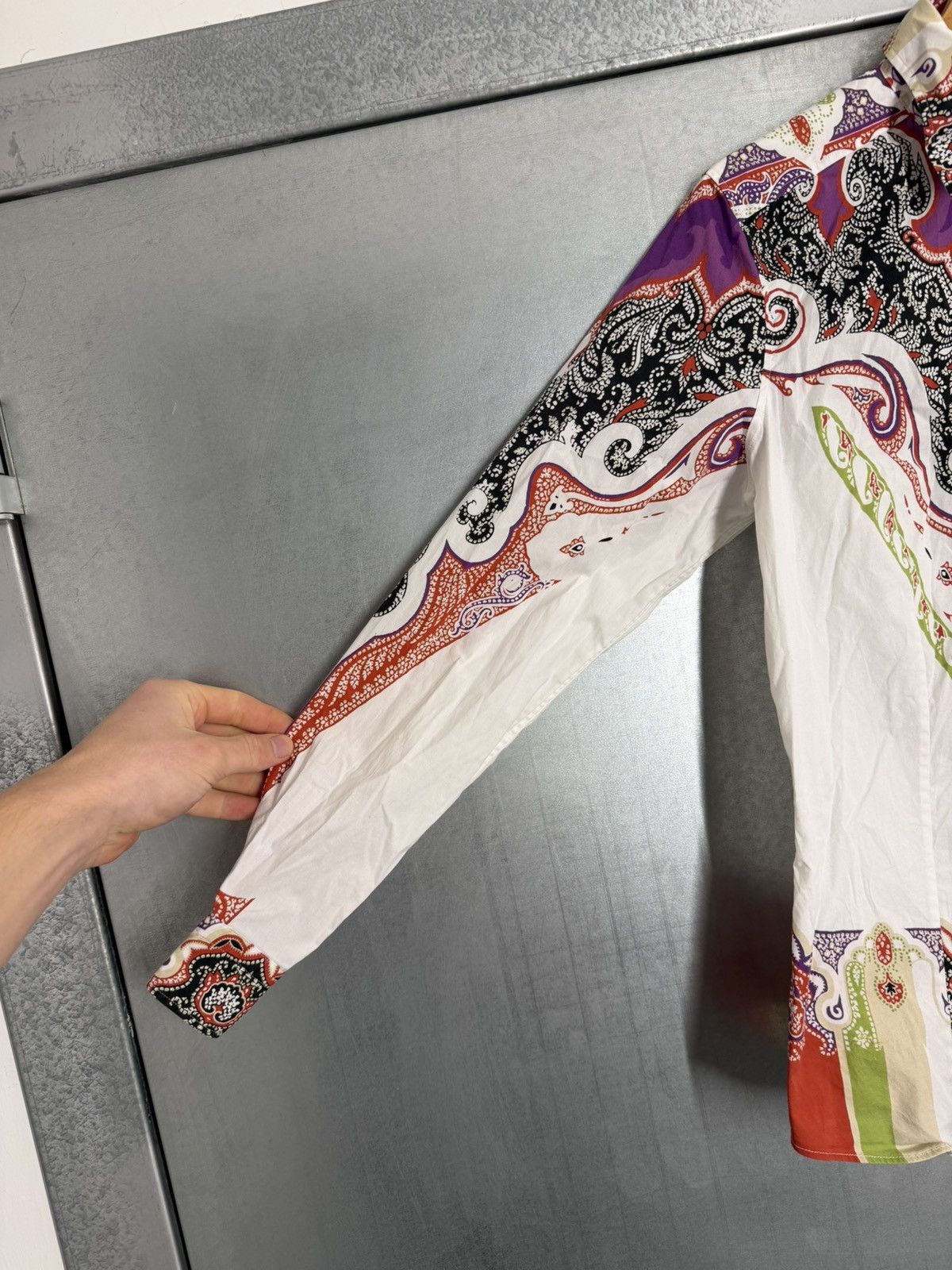 Etro Etro Overprinted Cotton Shirt Buttons Up Size US M / EU 48-50 / 2 - 4 Thumbnail