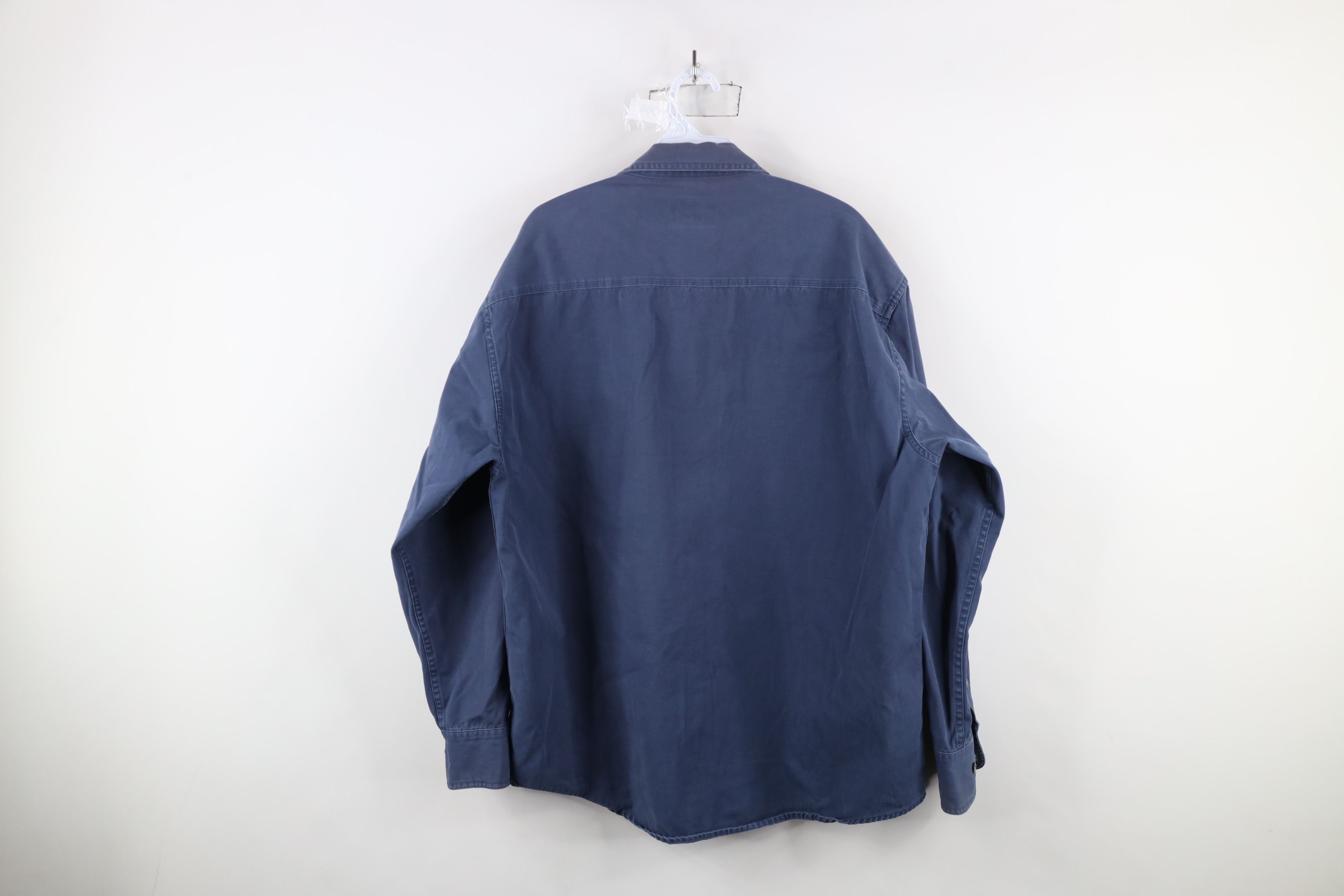 Cabelas × Vintage Vintage Cabelas Heavyweight Cotton Button Down Shirt Blue Size US L / EU 52-54 / 3 - 11 Thumbnail