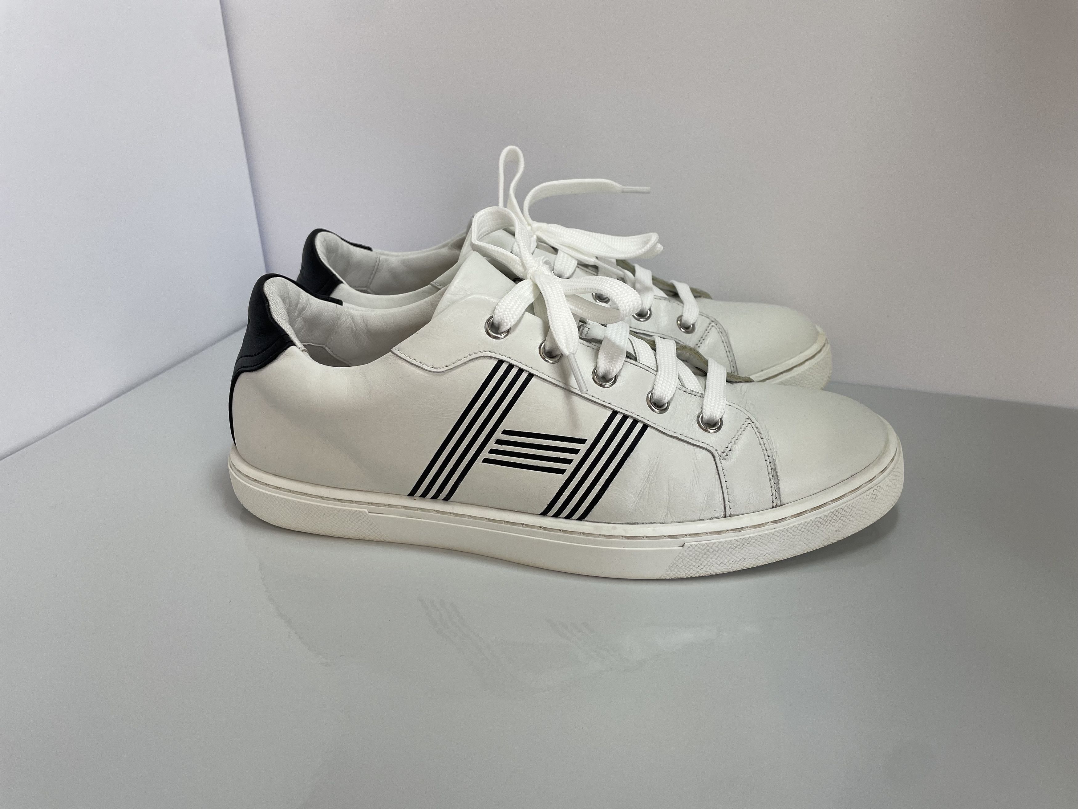 Hermes Hermes leather sneakers Size US 10 / IT 40 - 2 Thumbnail