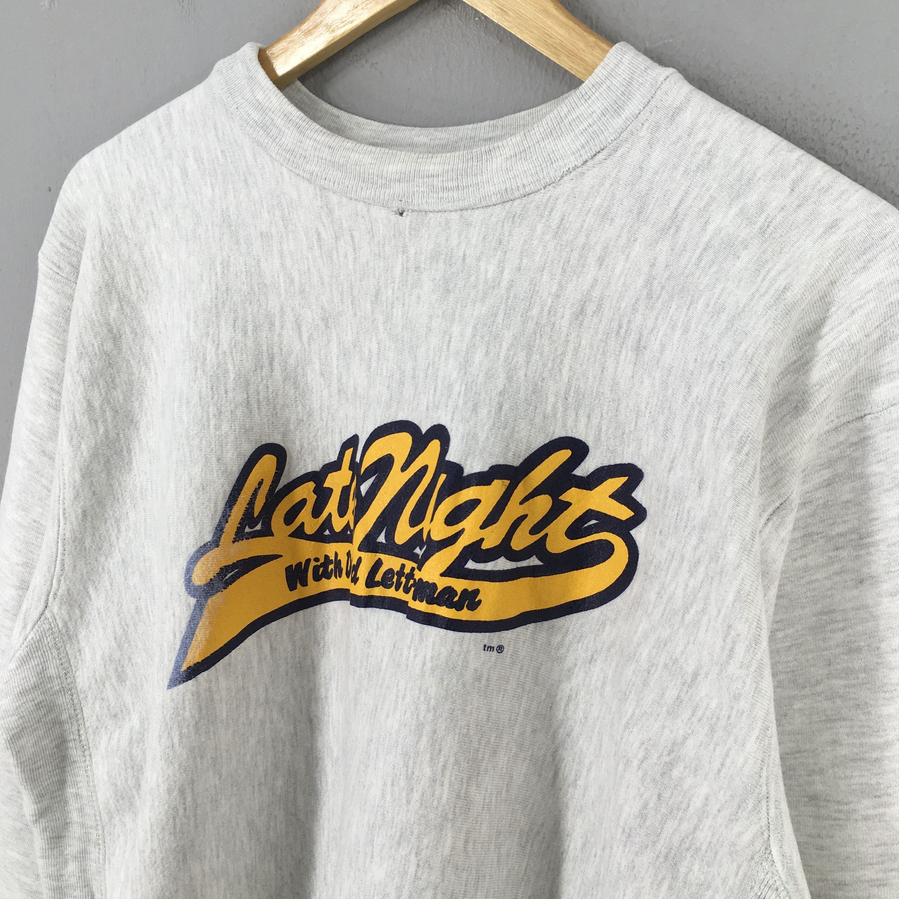 Vintage Vintage Late Night Talk Show Gray Sweatshirt Large Size US L / EU 52-54 / 3 - 3 Thumbnail