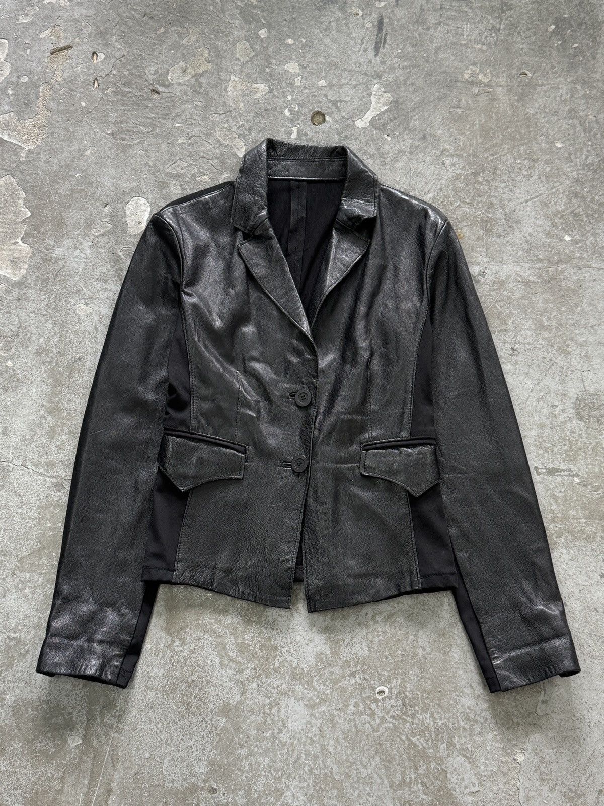 Japanese Brand Vintage Genuine Leather Blazer Size L / US 10 / IT 46 - 5 Thumbnail