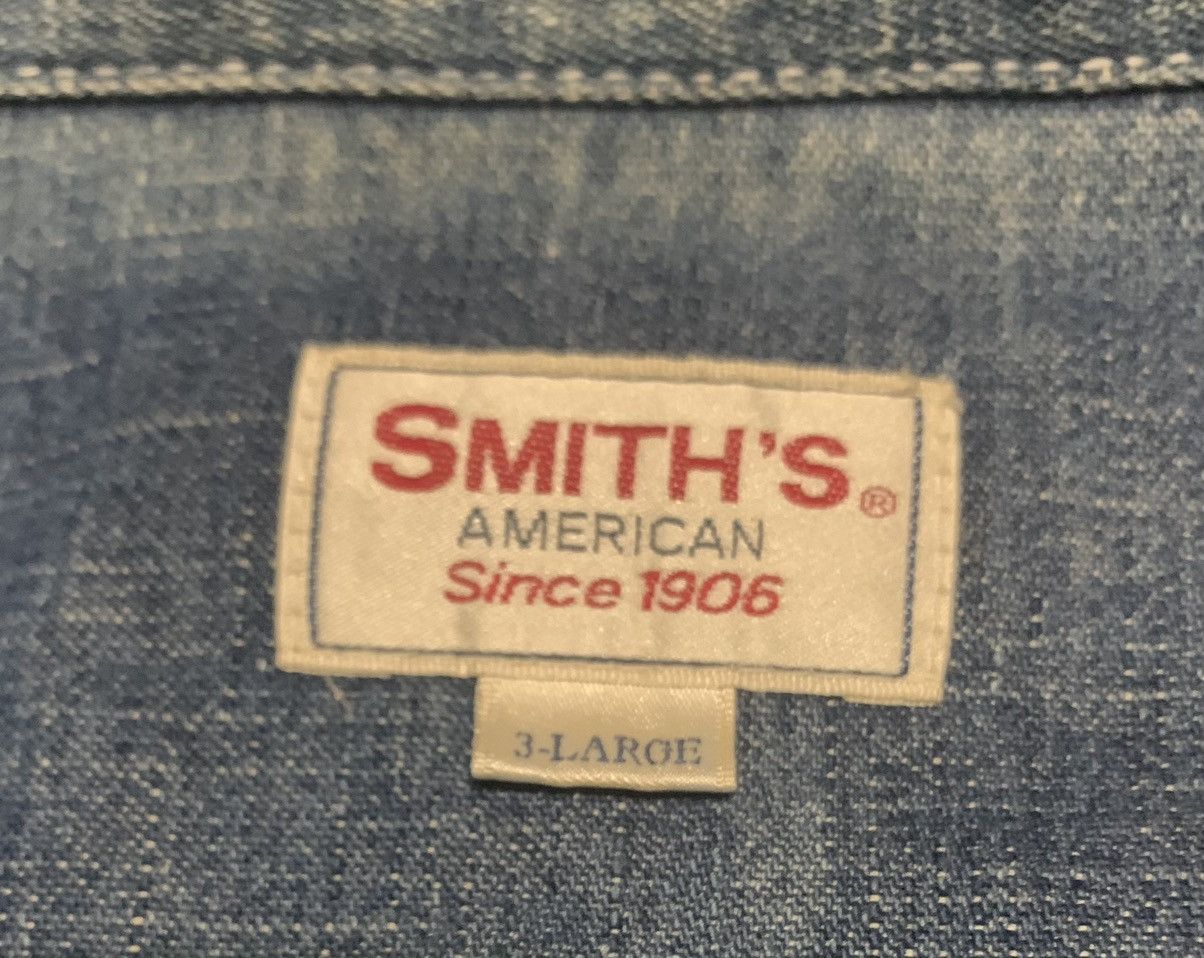Vintage Vintage Smith’s American Denim Flannel Shirt Size US XL / EU 56 / 4 - 6 Thumbnail