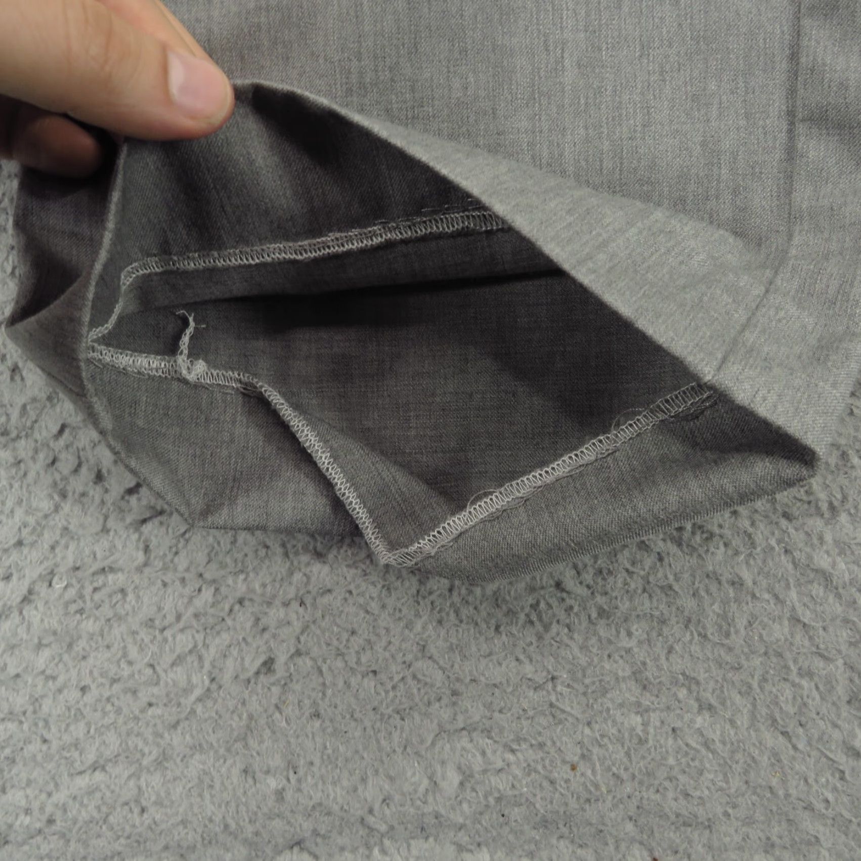 Peter Millar Peter Millar Pants Mens 36x30 Light Charcoal Grey Wool Flat Front Dress Trousers Size US 38 / EU 54 - 5 Thumbnail