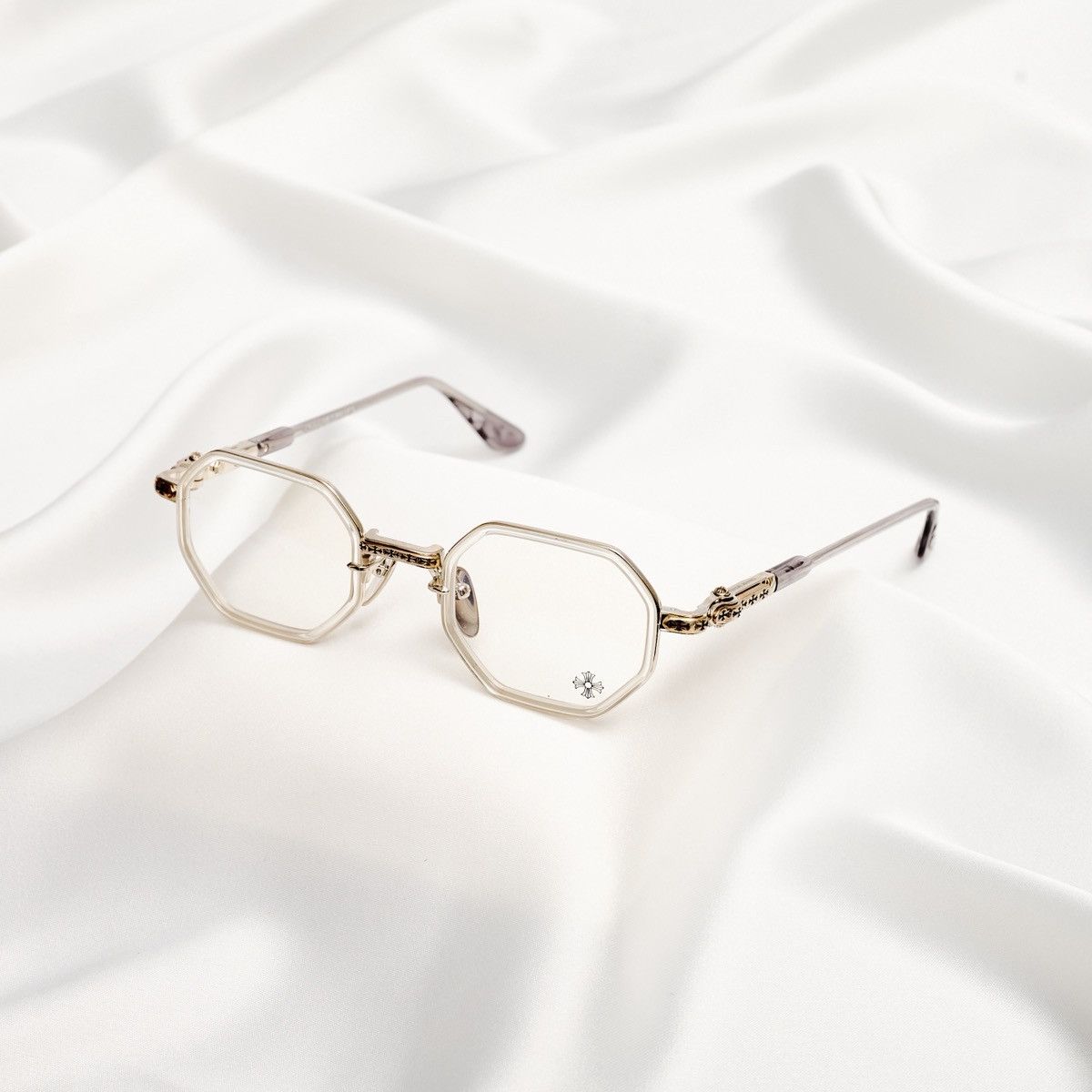 Chrome Hearts CHROME HEARTS TATTERS CRYSTAL GRAPHITE GLASSES Size ONE SIZE - 1 Thumbnail