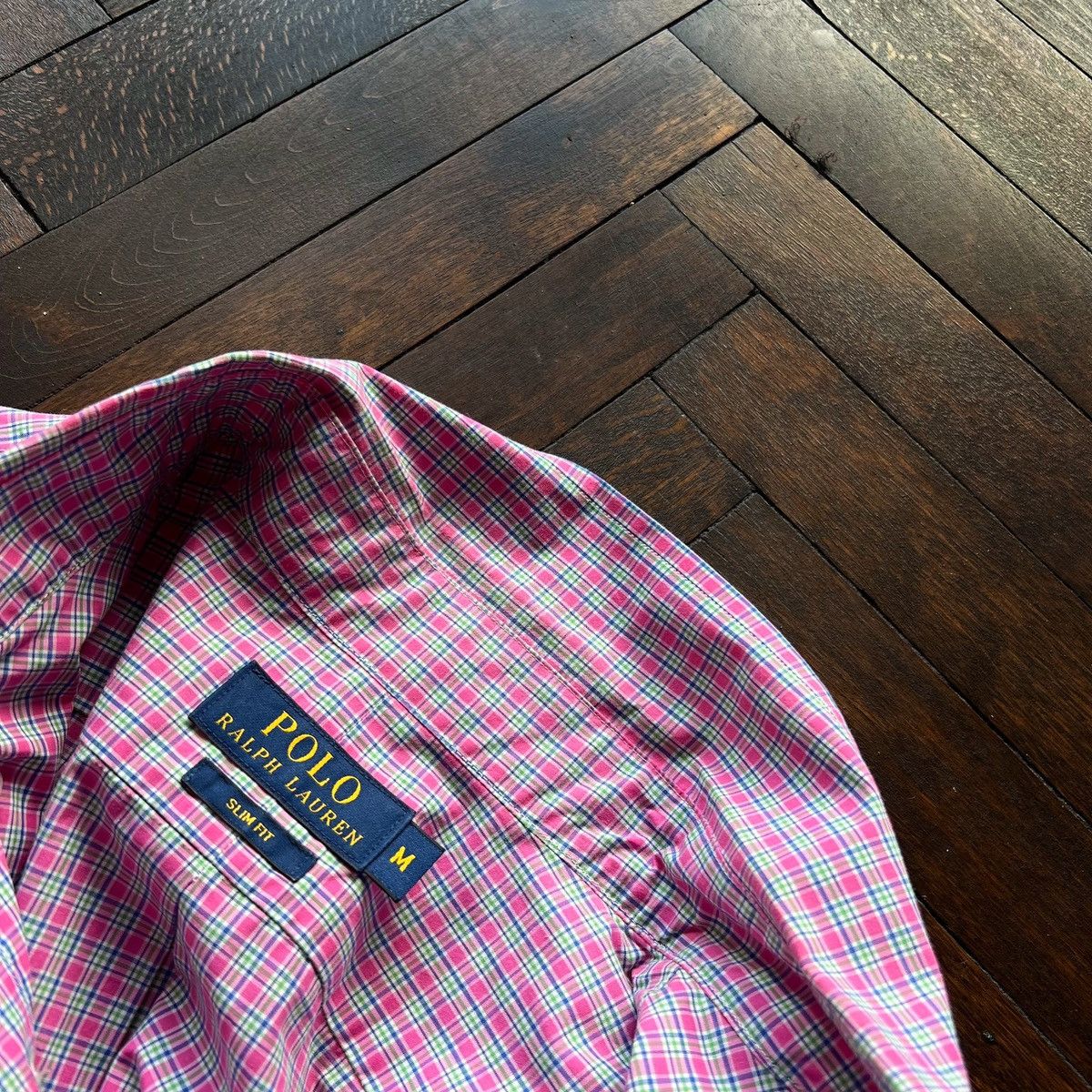 Polo Ralph Lauren × Ralph Lauren Polo Ralph Lauren Mens Slim Fit Checked LS Button Down Shirt Size US M / EU 48-50 / 2 - 8 Thumbnail
