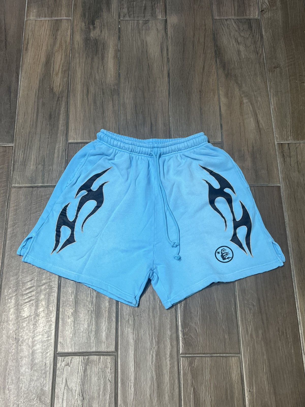 HELLSTAR HELLSTAR “STUDIOS SHORTS” - SIZE XL - (BLUE) | Grailed