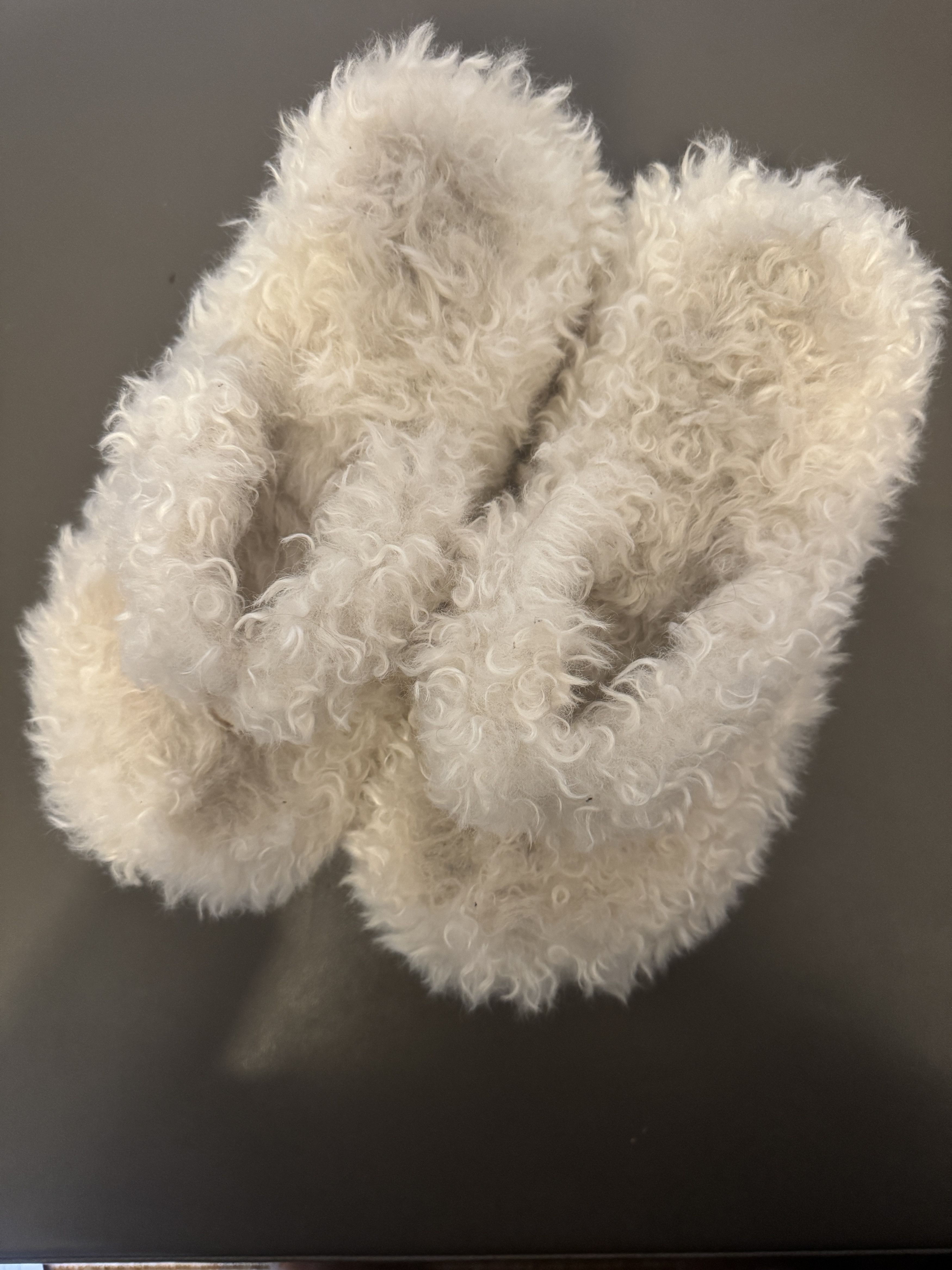Coperni Coperni Faux shearling platform thong sandals Size US 10 / IT 40 - 3 Thumbnail