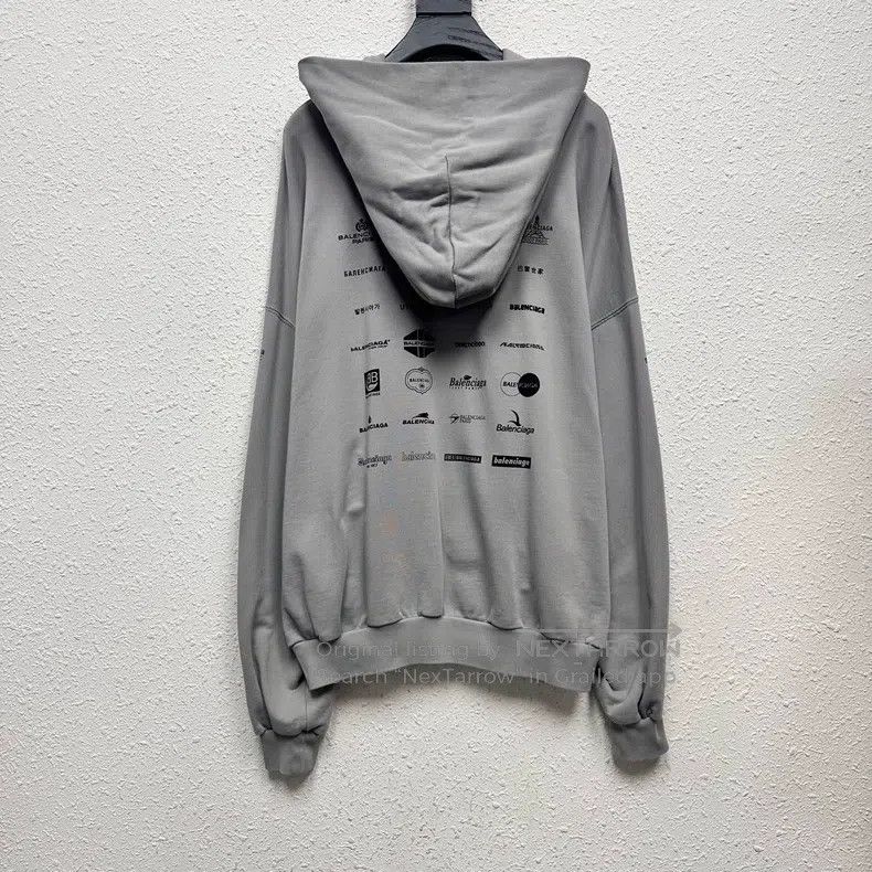 Balenciaga Balenciaga Multielement Printed Logo Destroyed Cement Grey Size US L / EU 52-54 / 3 - 2 Thumbnail