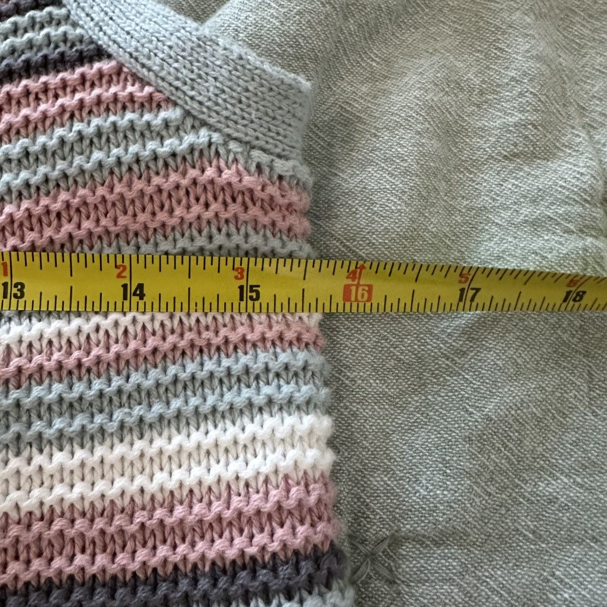 Other Pink Rose Pastel Striped Crochet Tank Large NWT Size L / US 10 / IT 46 - 5 Thumbnail