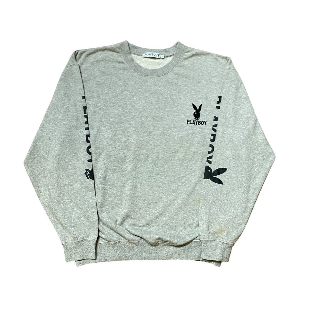 Playboy × Vintage Vintage 90s Playboy Big Logo Embroidery Sweatshirt Size US L / EU 52-54 / 3 - 2 Thumbnail