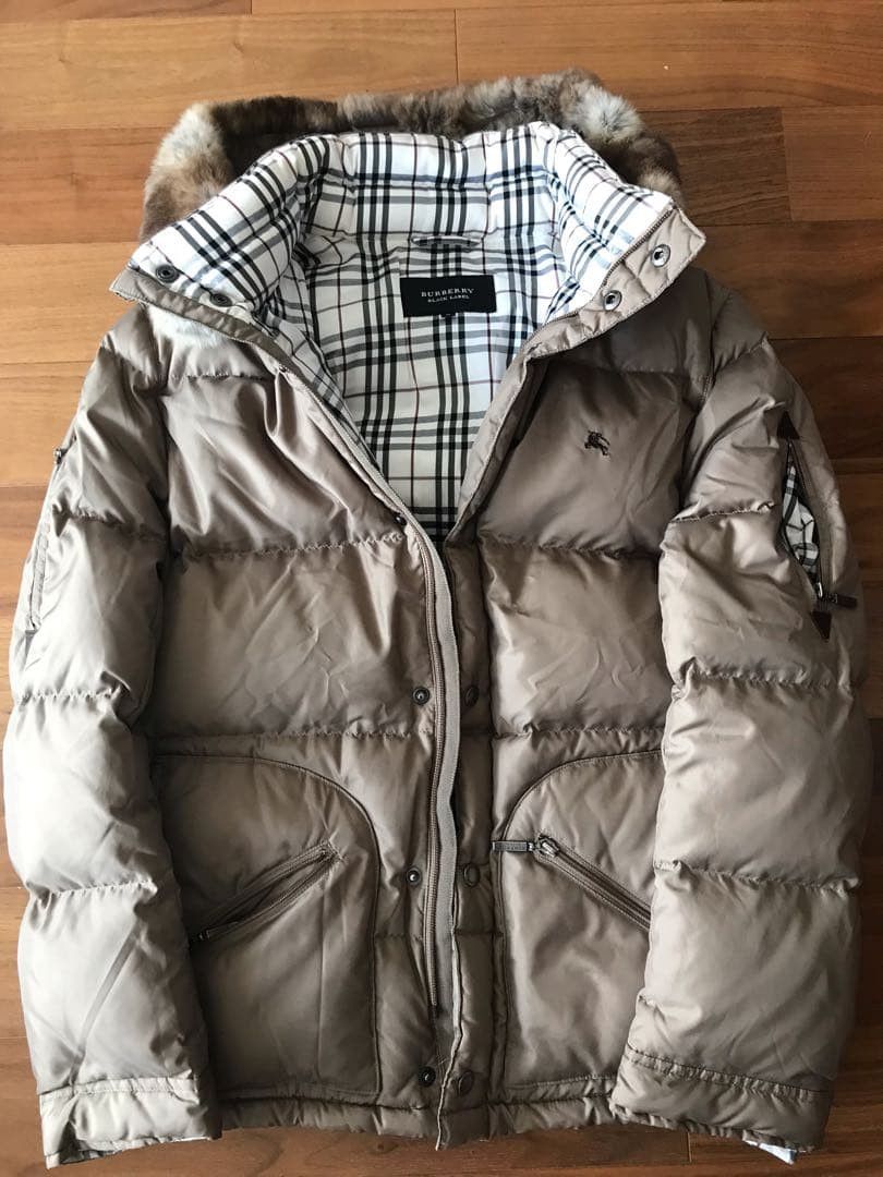 Burberry Black Label Japan Down Jacket Fur Hood Archive